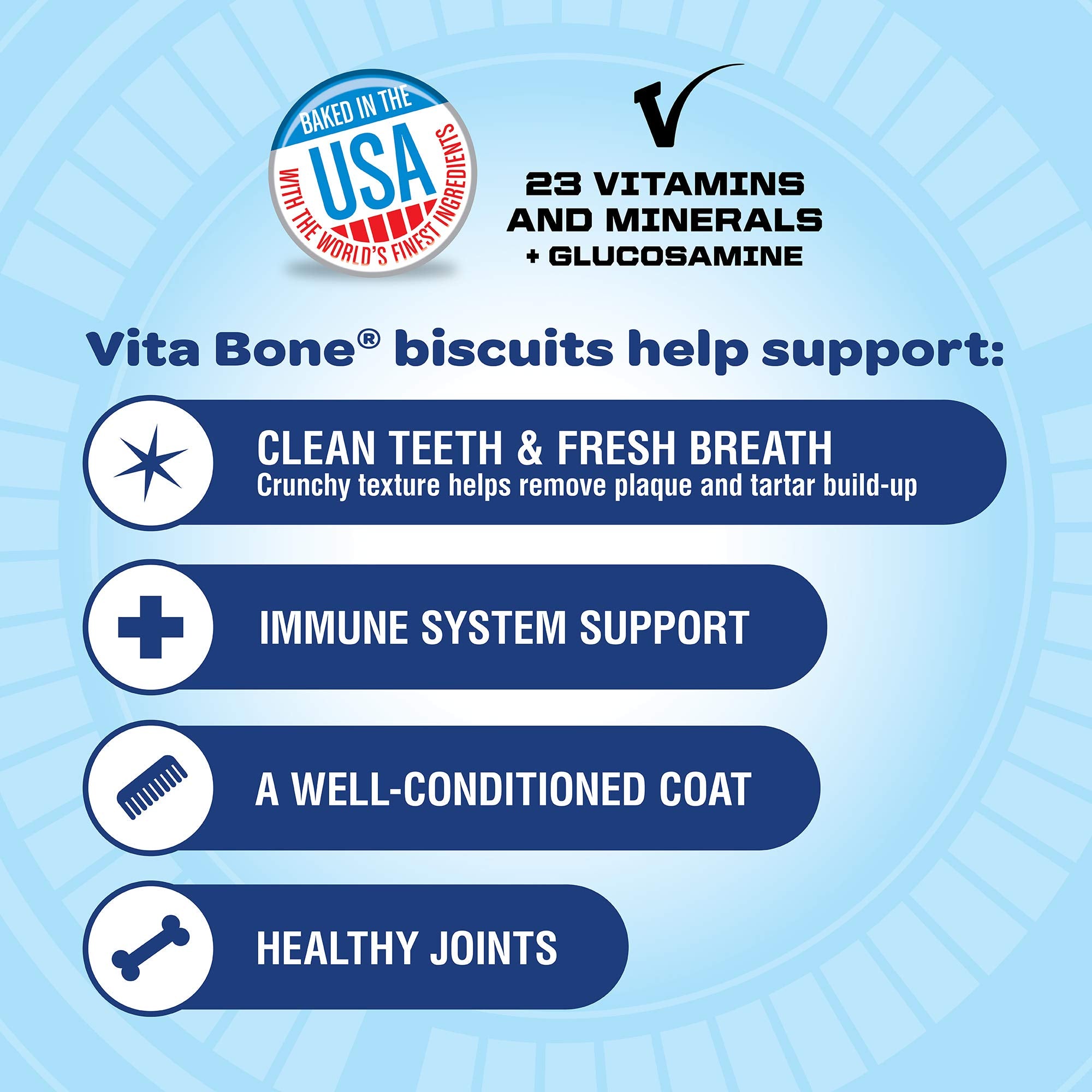 Vita Bone Multi Flavor Dog Biscuit Treats, Medium, 24 Ounce Box
