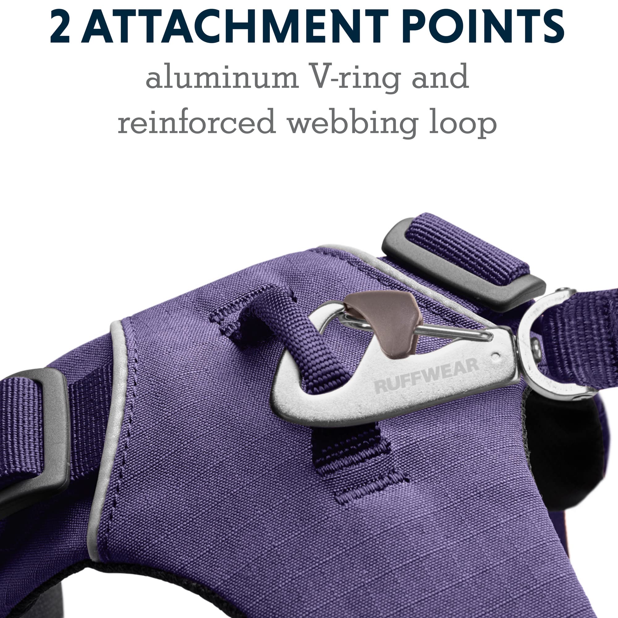 Ruffwear, Front Range Dog Harness, Reflective And Padded Harness For Training And Everyday, Purple Sage, Large/X-Large