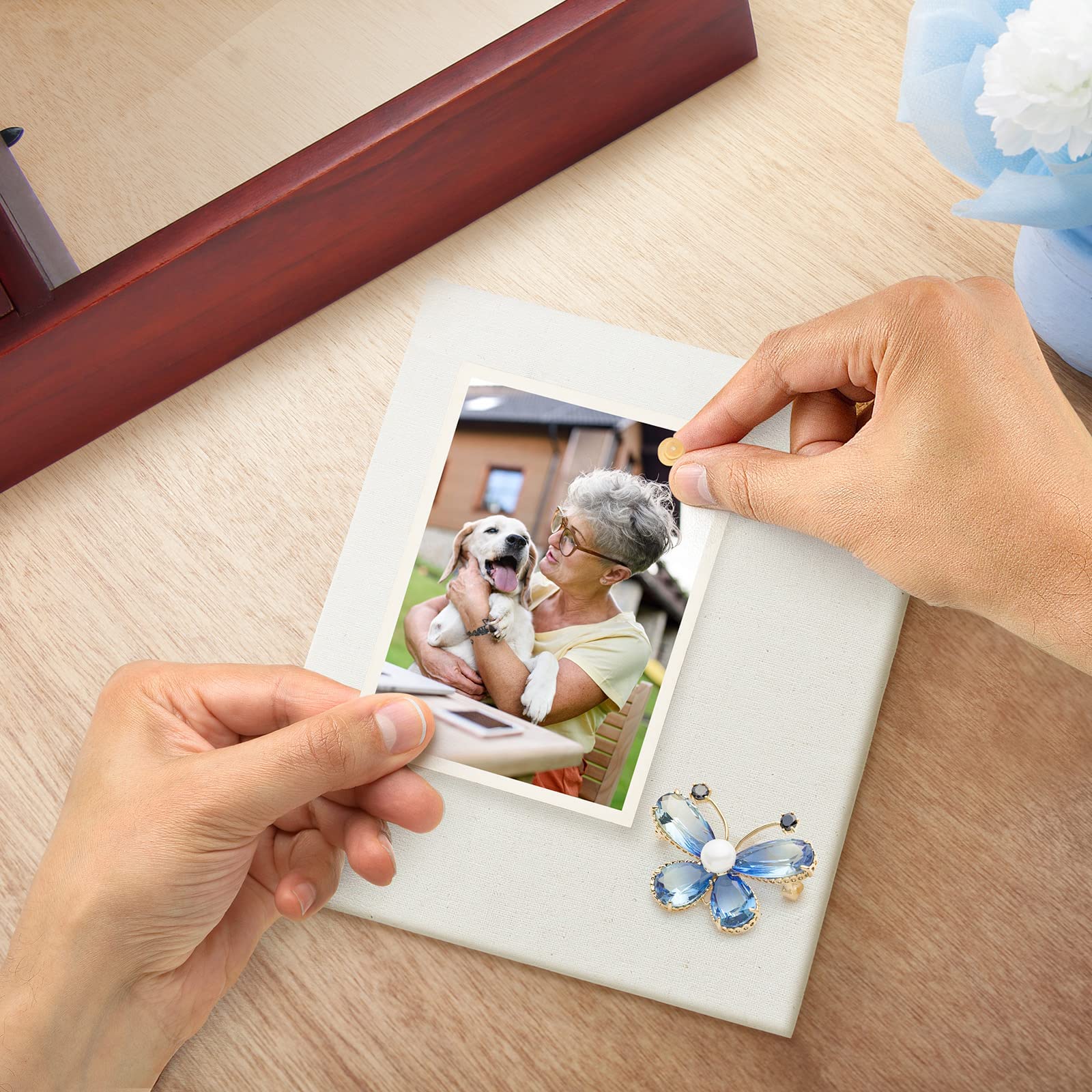 Tj.Moree Dog Memorial Gifts - Dog Urns For Ashes Display Case, Pet Sympathy Gifts Shadow Box - If Love Could Have Saved You, You Would Have Lived Forever Angel Wings
