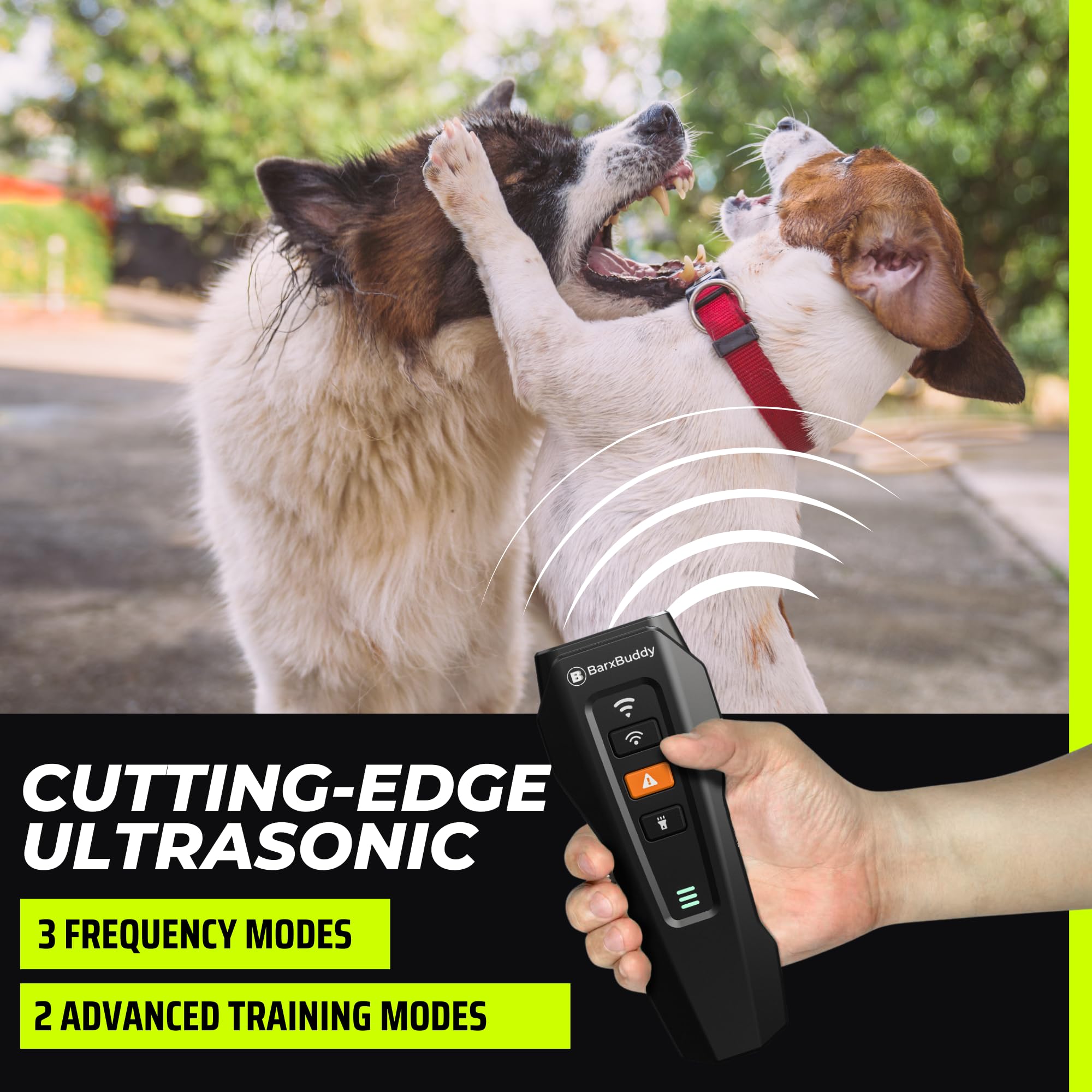 Barxbuddy 2Nd Gen Dog Bark Deterrent Devices | Long Range Ultrasonic | Bark Collar Alternative | Dog Training Indoor/Outdoor | R