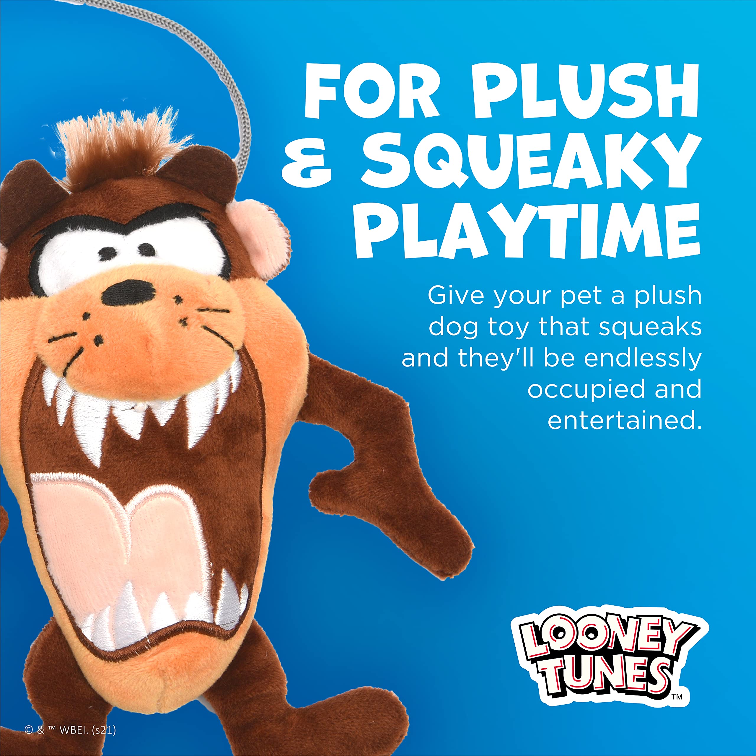 Looney Tunes For Pets Brown Tasmanian Devil Taz Burrow Dog Toy For All Dogs  Fabric Hide And Seek Dog Toys For All Dogs, Interac