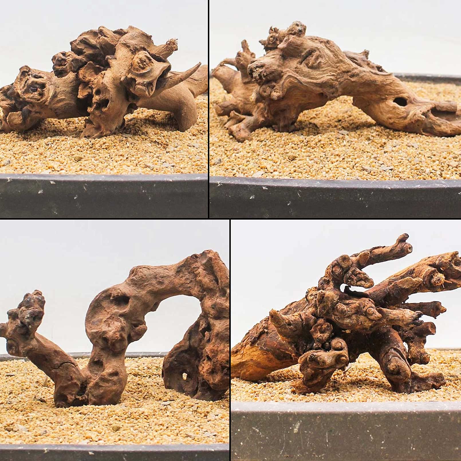Kathson Natural Aquarium Driftwood Decoration Branches Reptiles Terrarium Ornament Wood Fish Tank Habitat Decor Assorted Sizes W