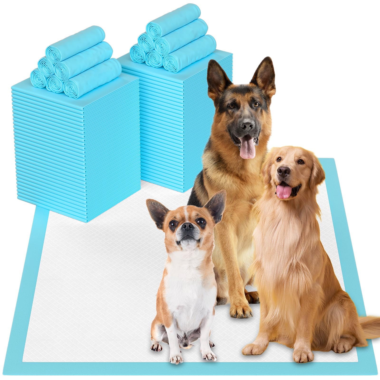 Puppy Pee Pads for Dogs - 32 x36  Extra Large, 60 Count, Leak-Proof & Super Absorbent, Thicken Disposable Potty Pads for Puppy &