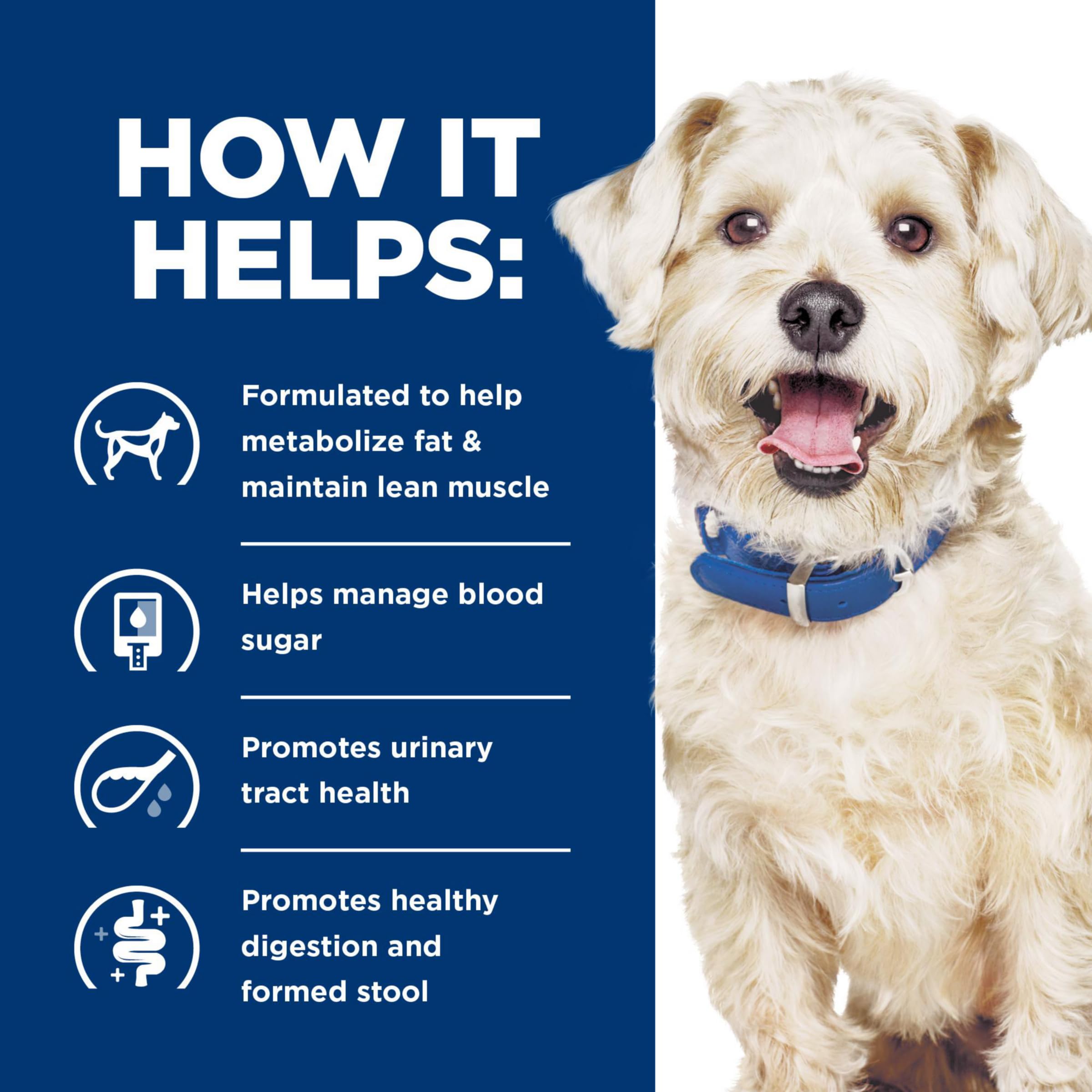 Hills Prescription Diet w/d Multi-Benefit Digestive/Weight/Glucose/Urinary Management with Chicken Wet Dog Food, Veterinary Die