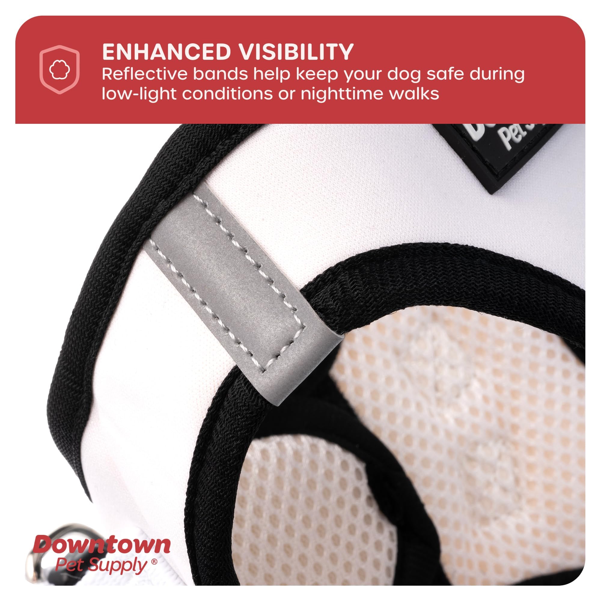 Downtown Pet Supply Step in Dog Harness for Small Dogs No Pull, Small, Doodle - Adjustable Harness with Padded Mesh Fabric and R