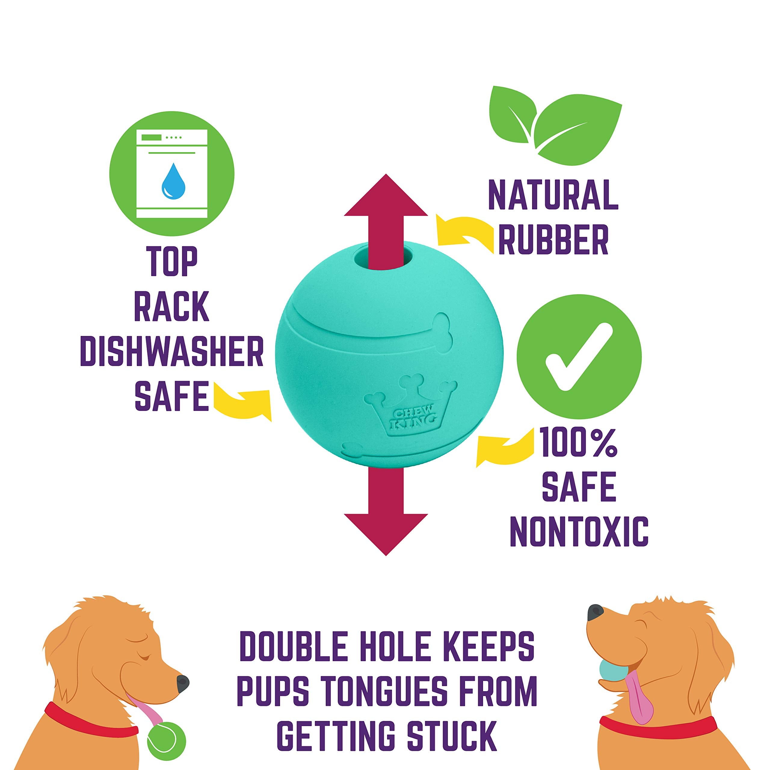 Chew King Dog Fetch Balls For All Breed Sizes