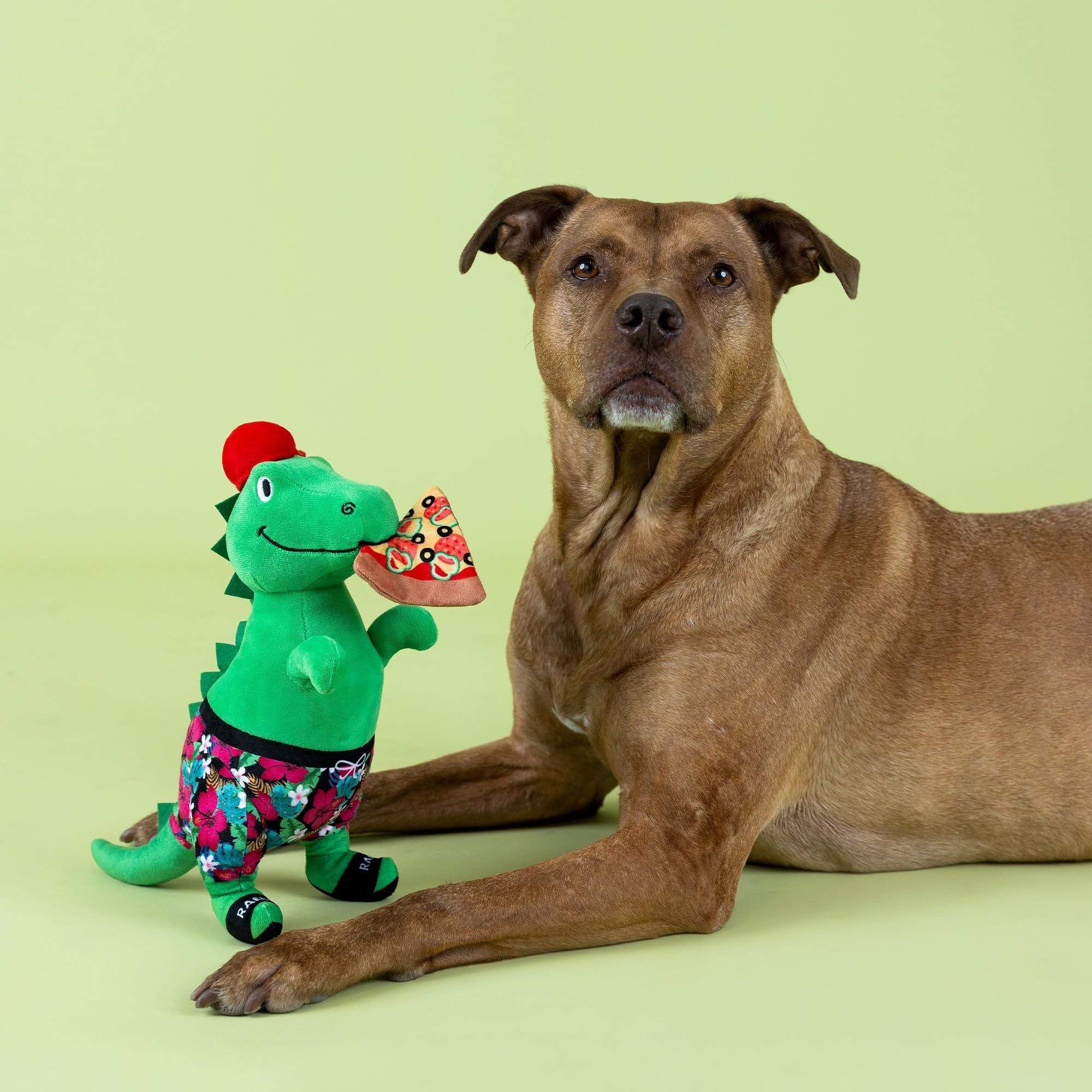 Fringe Studio ''Pizzasaurus REX Plush Dog Toy, Pet Shop Collection (314431)