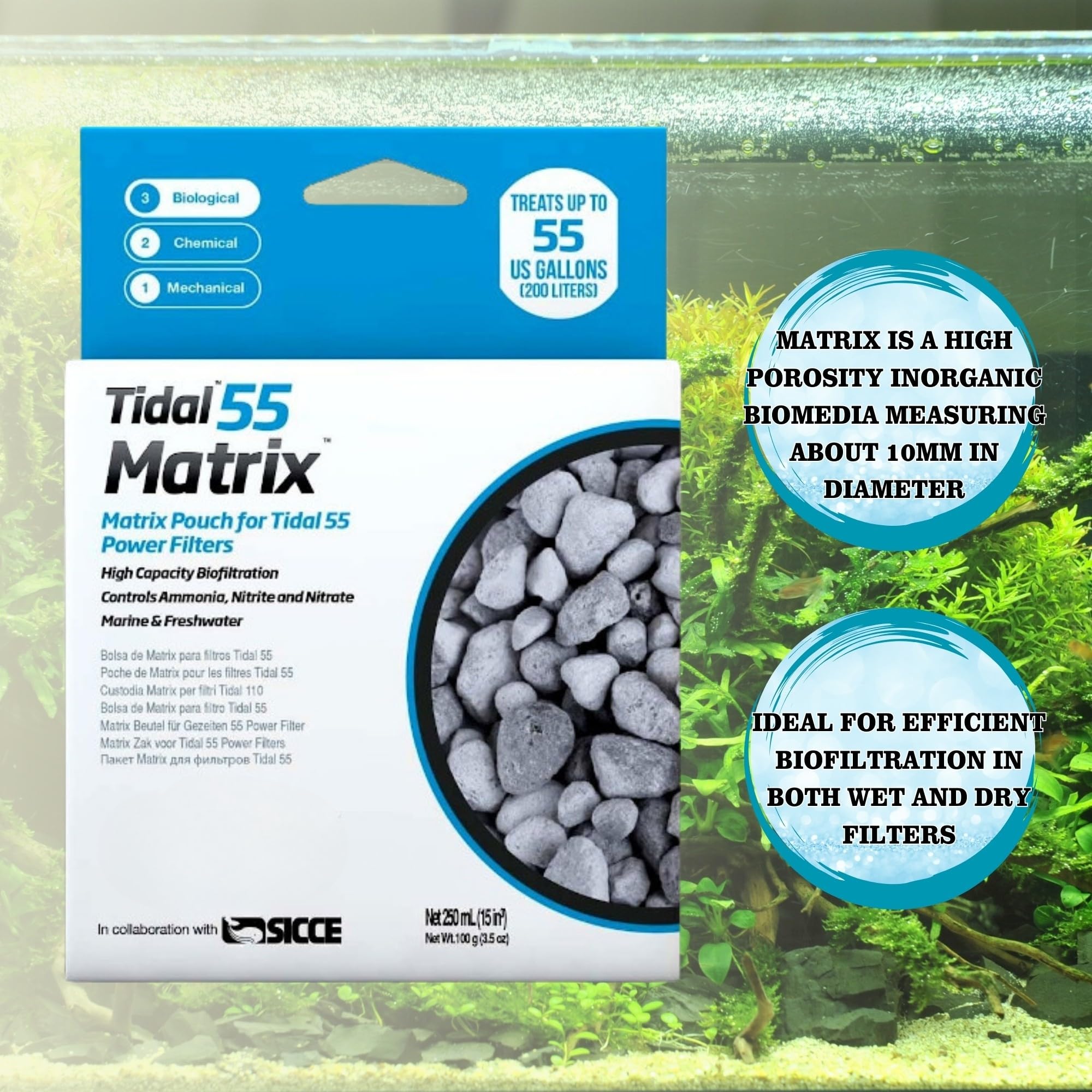 GOKUL BRANDS Tidal 55 Filter Maintenance Kit - Includes Polishing Pads, Foam Filter Sponge, Bio Media, Model ST-55