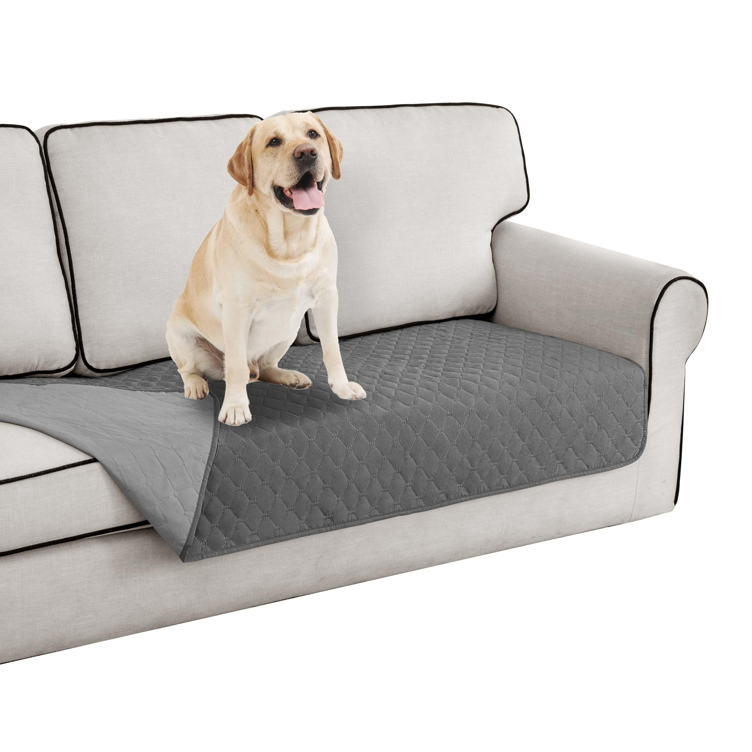 Easy-Going 100% Waterproof Dog Bed Cover Reversible Leak Proof Couch Cover Washable Sofa Cover Furniture Protector Blanket for P