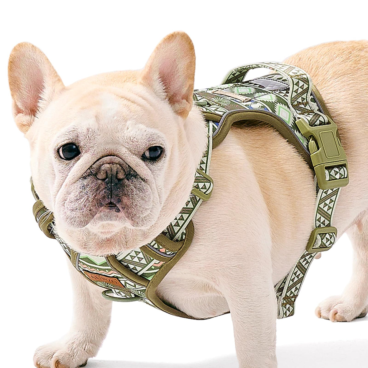 Aunzo Dog Harness For Medium Sized Dog No-Pull Pet Harness With 2 Leash Clips, Adjustable Soft Padded Dog Vest, Reflective Pet O