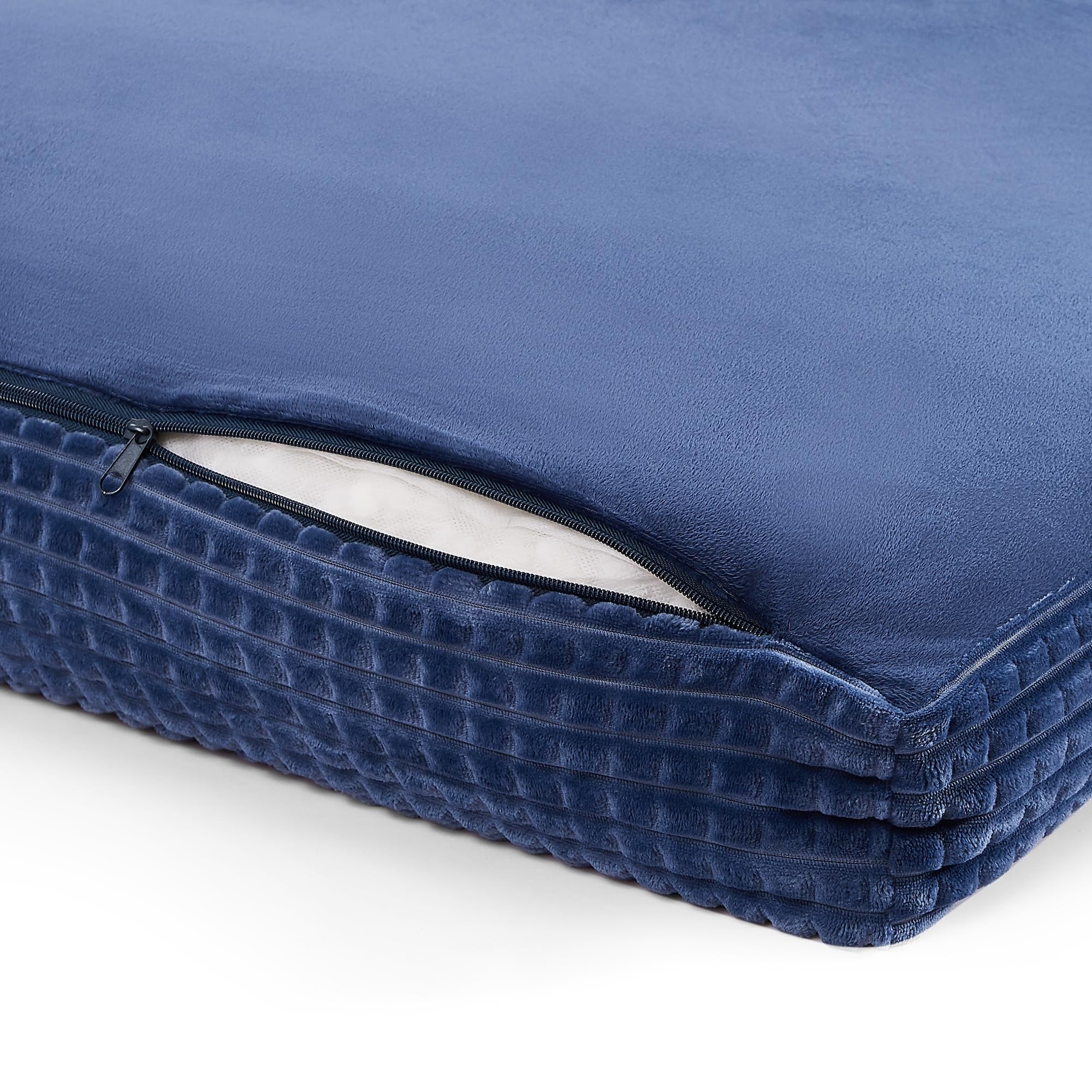 Modern Threads Orthopedic Memory Foam Pillow for Large Dogs, Blue, 36"x27"x4", Supportive Filling, Stylish Design, Model 5PWFLPLB1-BLU-MT
