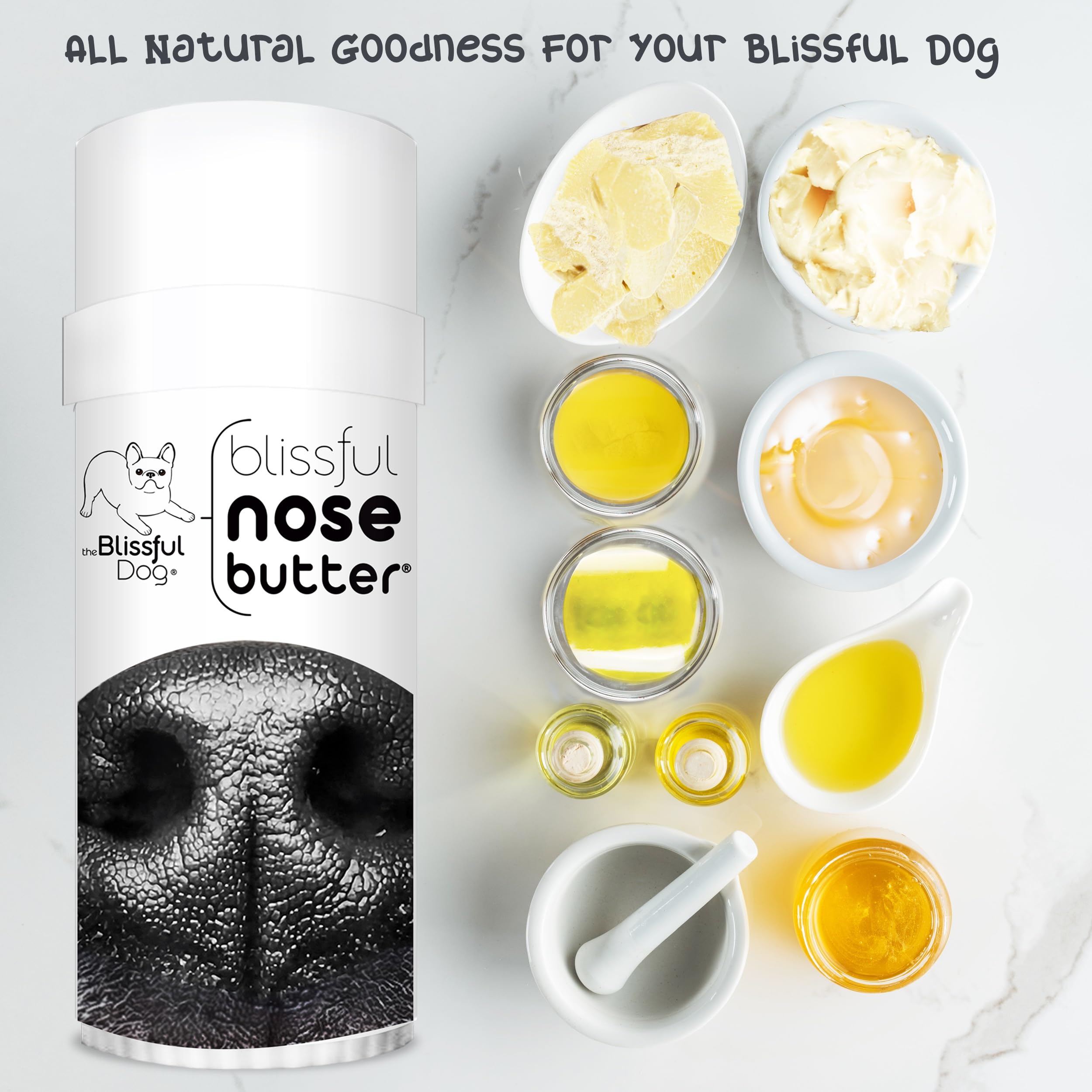 The Blissful Dog Every Dog Nose Unscented Nose Butter - Dog Nose Butter, 2 Ounce