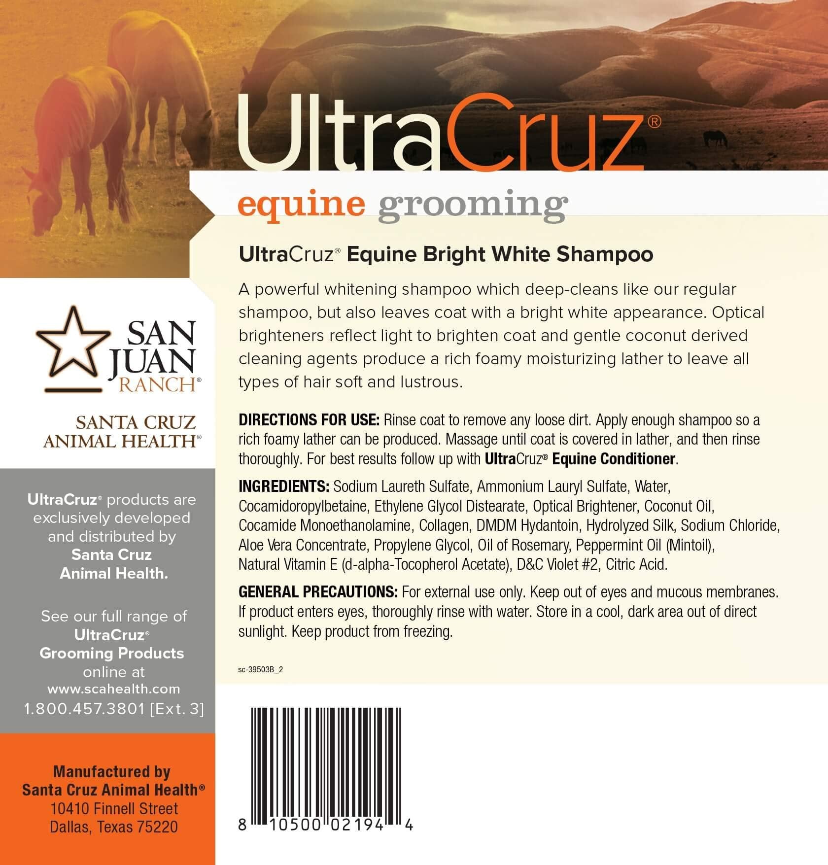 Ultracruz - Sc-395301 Equine Bright White Horse Shampoo, 16 Oz,Purple