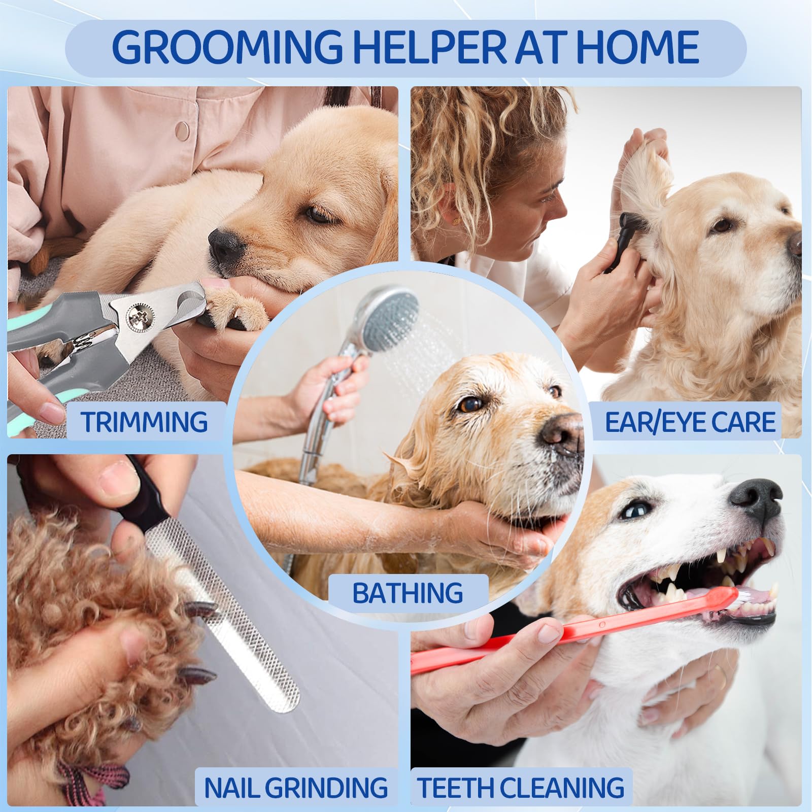 Pet Grooming Hammock For Small Dogs & Cats - Nail Trimming Sling With Clippers, Nail File, & Scissors - Xxs Hanging Grooming Har