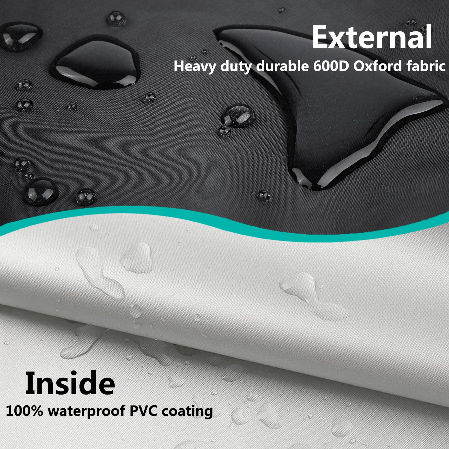 Dalema Dog Bed Cover 36Lx27Wx4H Inch.Waterproof Heavy Duty Durable Oxford Dog Bed Replacement Covers.Zipped Washable Removable Pet Bed Mattress Cover.Black,Cover Only.