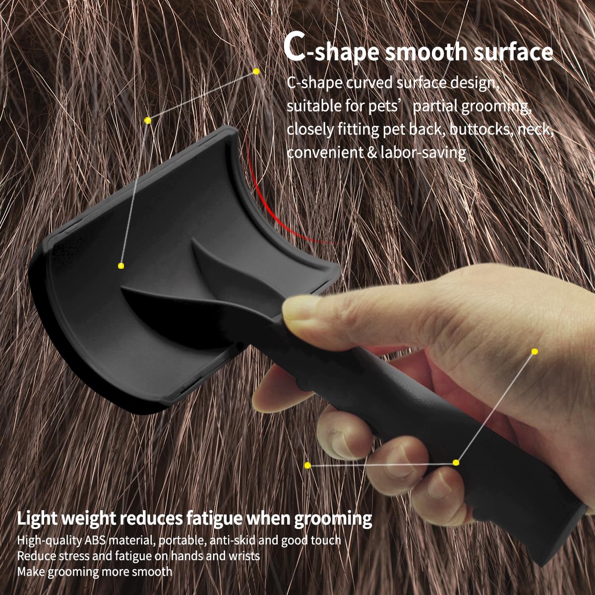 Dog Slicker Brush For Poodles,Doodles,Goldendoodles Grooming Fluffy Shedding Tangles Mats Knots Easy And Quick Best Dog Slicker