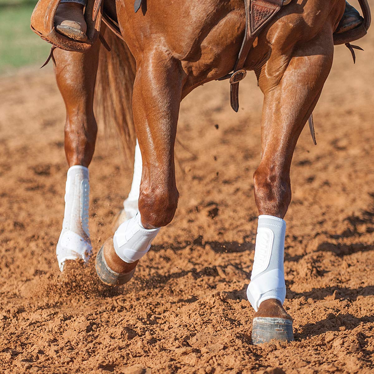 Classic Equine Classicfit Sling Boots, Front (White, Medium)