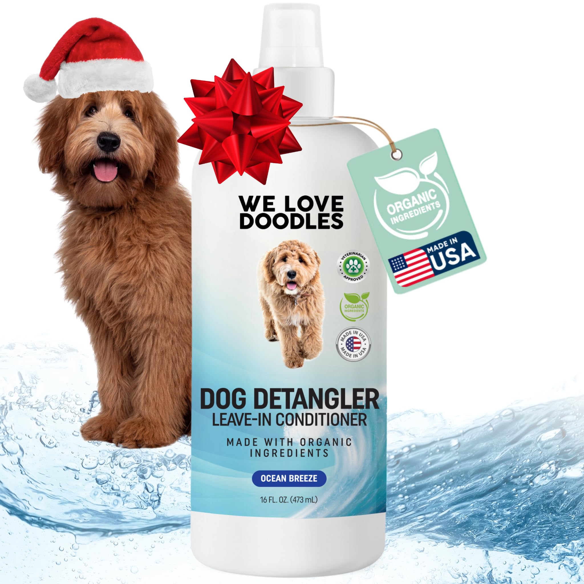 We Love Doodles Dog Detangler Spray - Leave-in Conditioner for Dogs - Dog Detangling Spray - Dematting Spray for Dogs - Tangle R