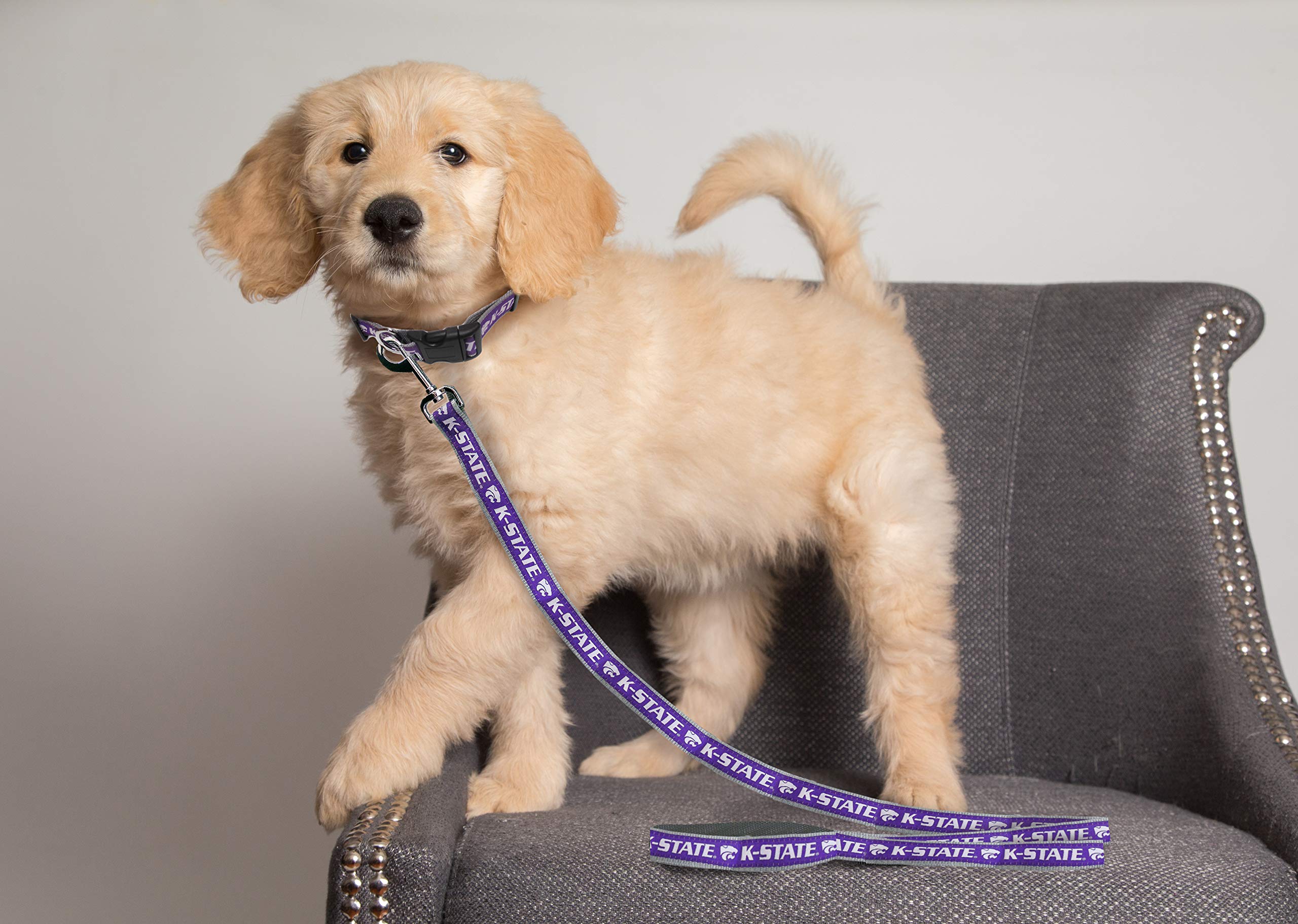 NCAA PET Leash, Large, Kansas State Wildcats, Dog Leash, Shiny & Colorful Leash for Dogs & Cats Licensed by The NCAA