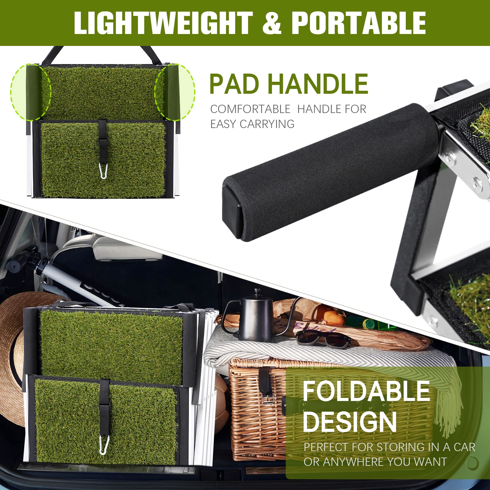 Dog Ramp, Extra Wide Dog Car Stair For Large Dogs,Dog Ramp For Car,Pet Steps Lightweight Aluminum Foldable Dog Steps For Cars And Suv,High Beds, Trucks, Supports Up To 200 Lbs