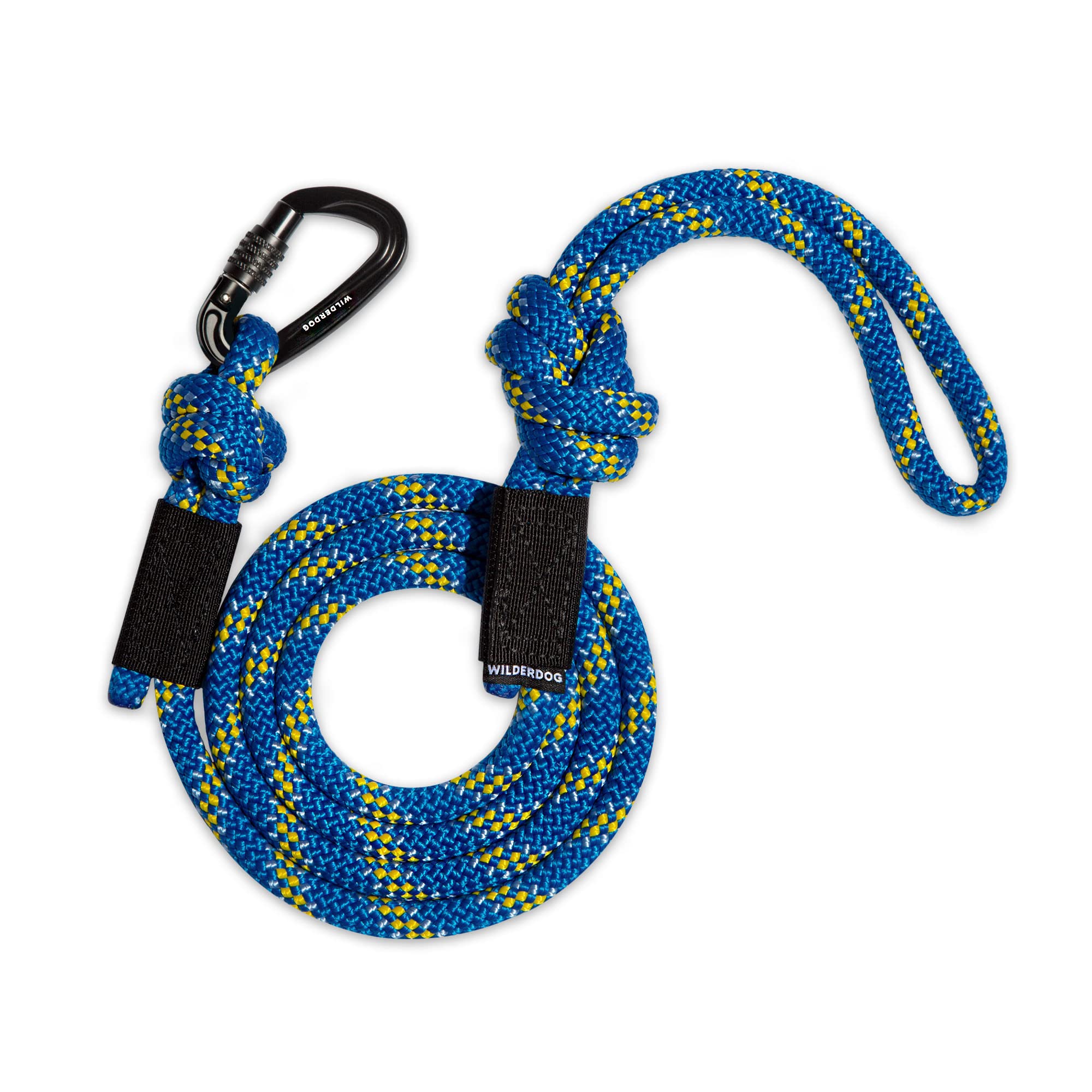 Wilderdog Small Carabiner Climbing Rope Dog Leash For Small & Medium Dogs - 5Ft - Mariner - 1Ct