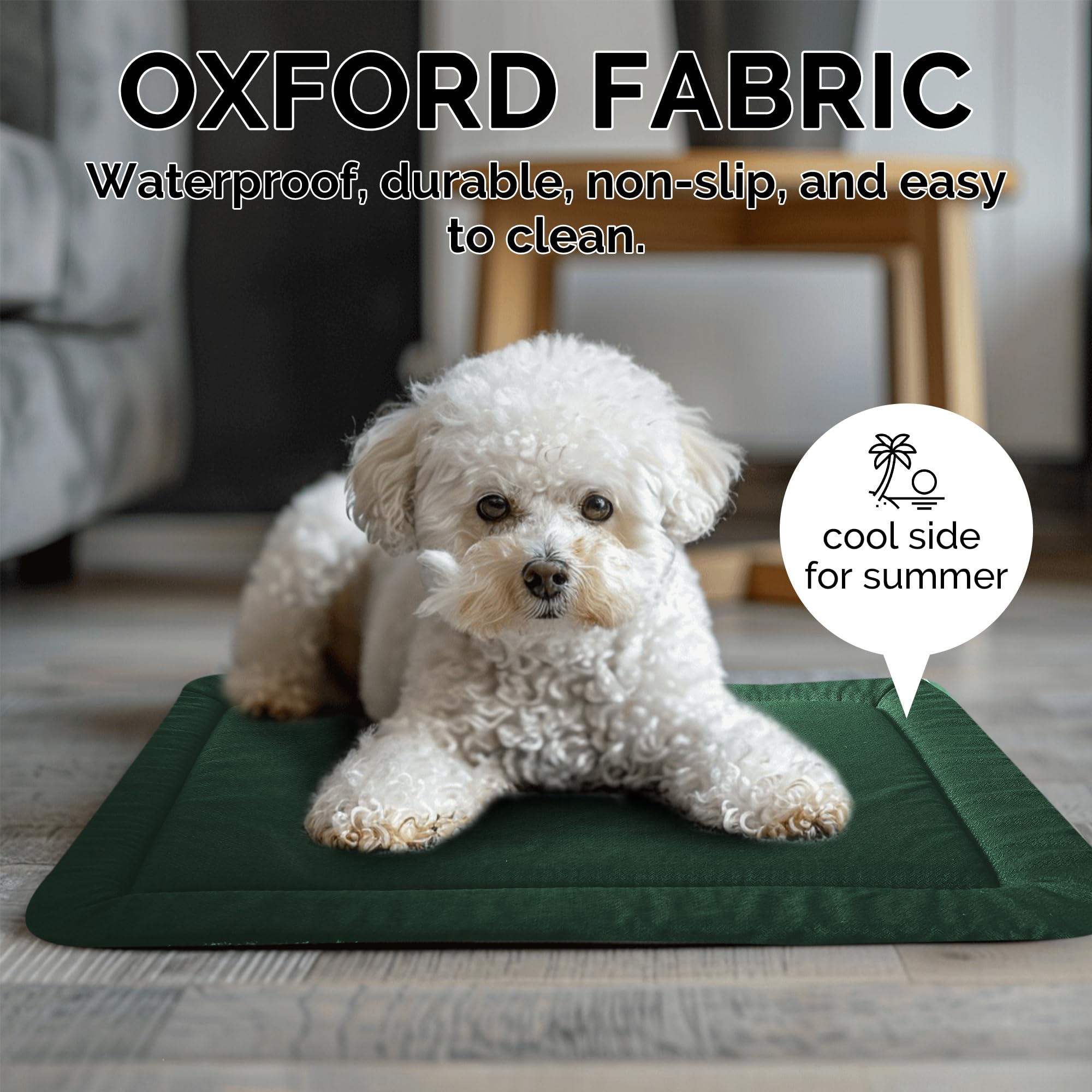 Dog Bed Mat - Comfortable Dog Kennel Pad, Multi-Purpose Dog Crate Bed & Dog Bed Mats For Dogs & Cats - Soft Dog Crate Mat & Dog