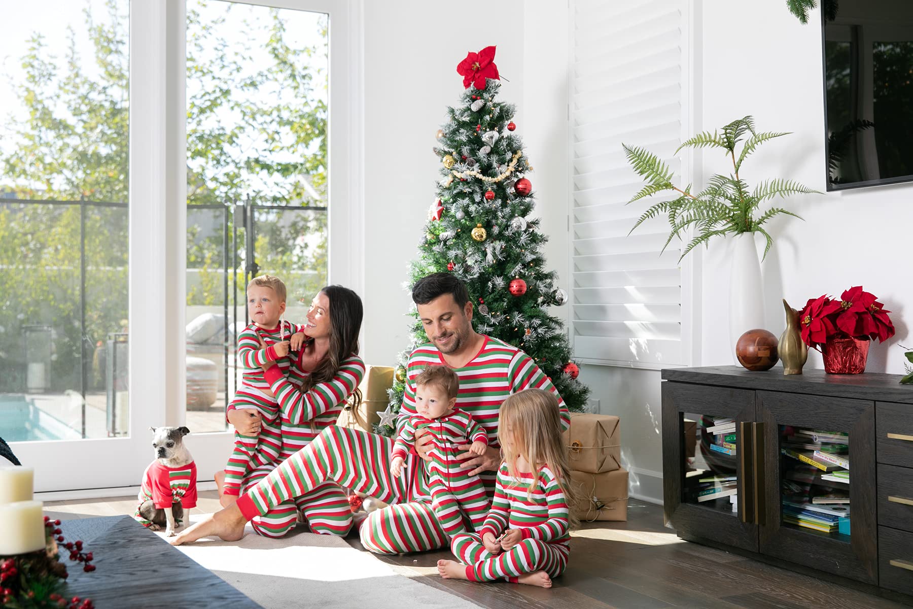 Leveret Dog Pajamas Matching Christmas Pjs For Dogs 100% Cotton (Xxx-Large, Red/White/Green)