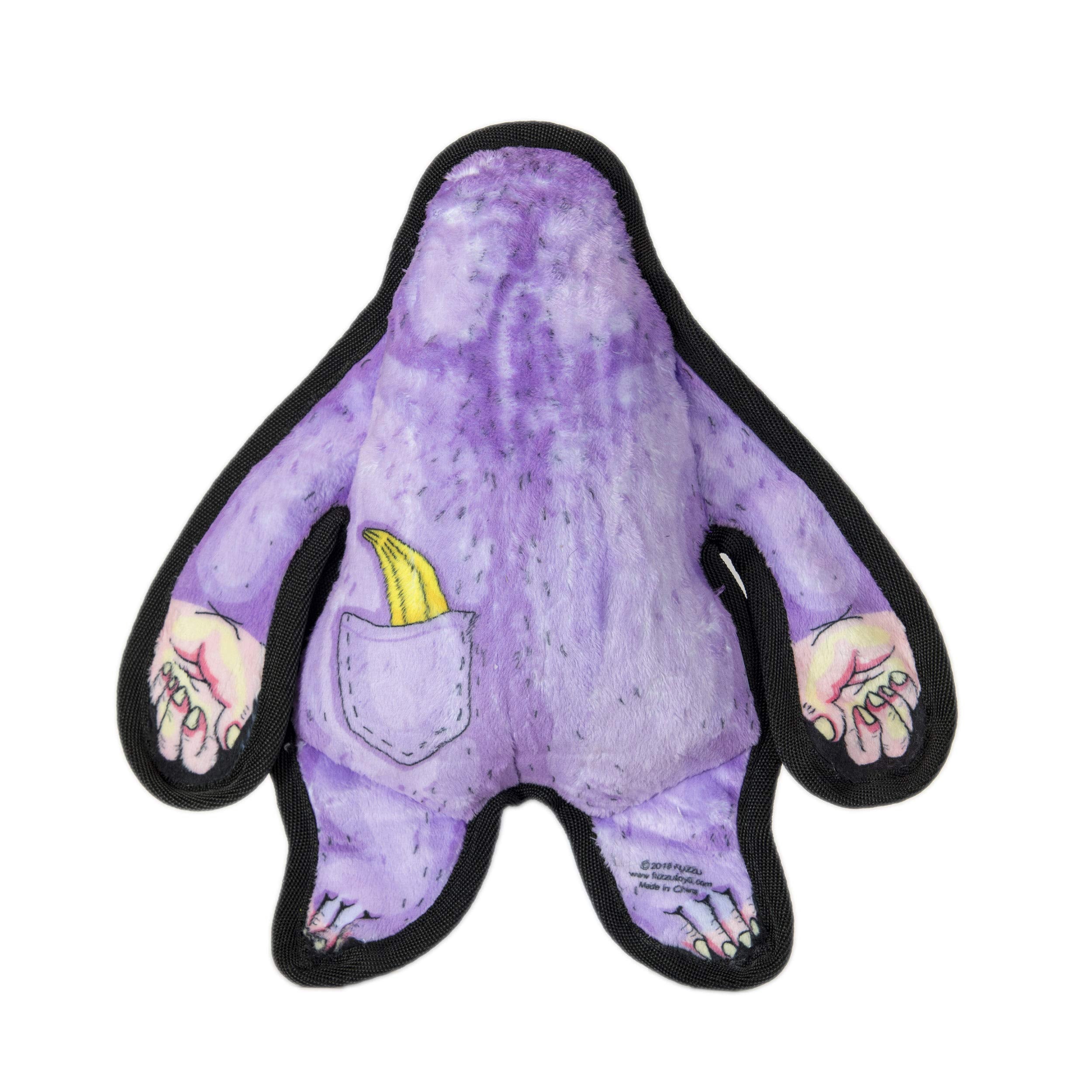 Fuzzu Durable Dog Toy With Squeaker - Tough Chew Toy, Wild Woodies - A Gorilly Named Billy, Small 6'