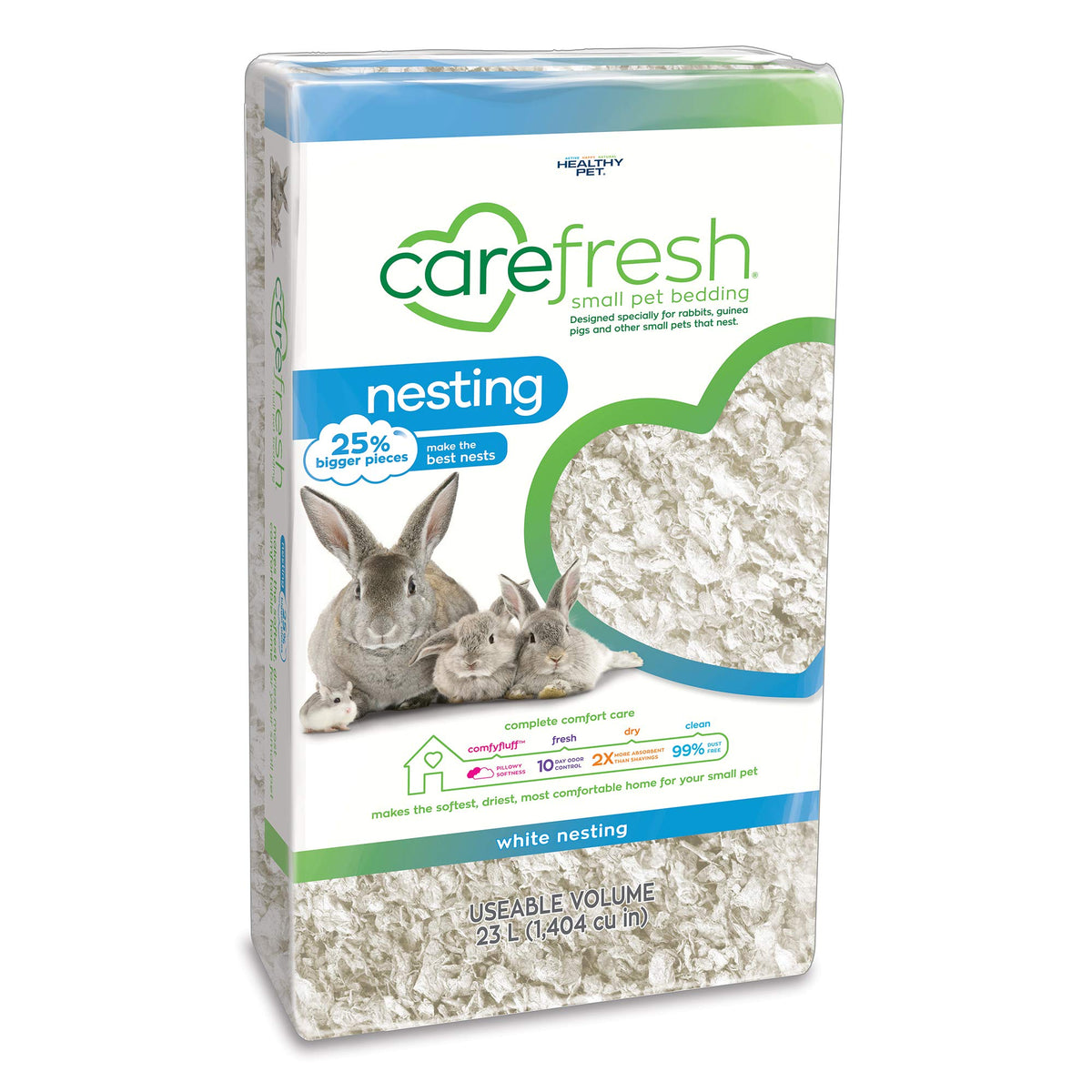 Carefresh® White Nesting Small Pet Bedding, 23L (Pack May Vary), White Nesting, 23L, 23 L