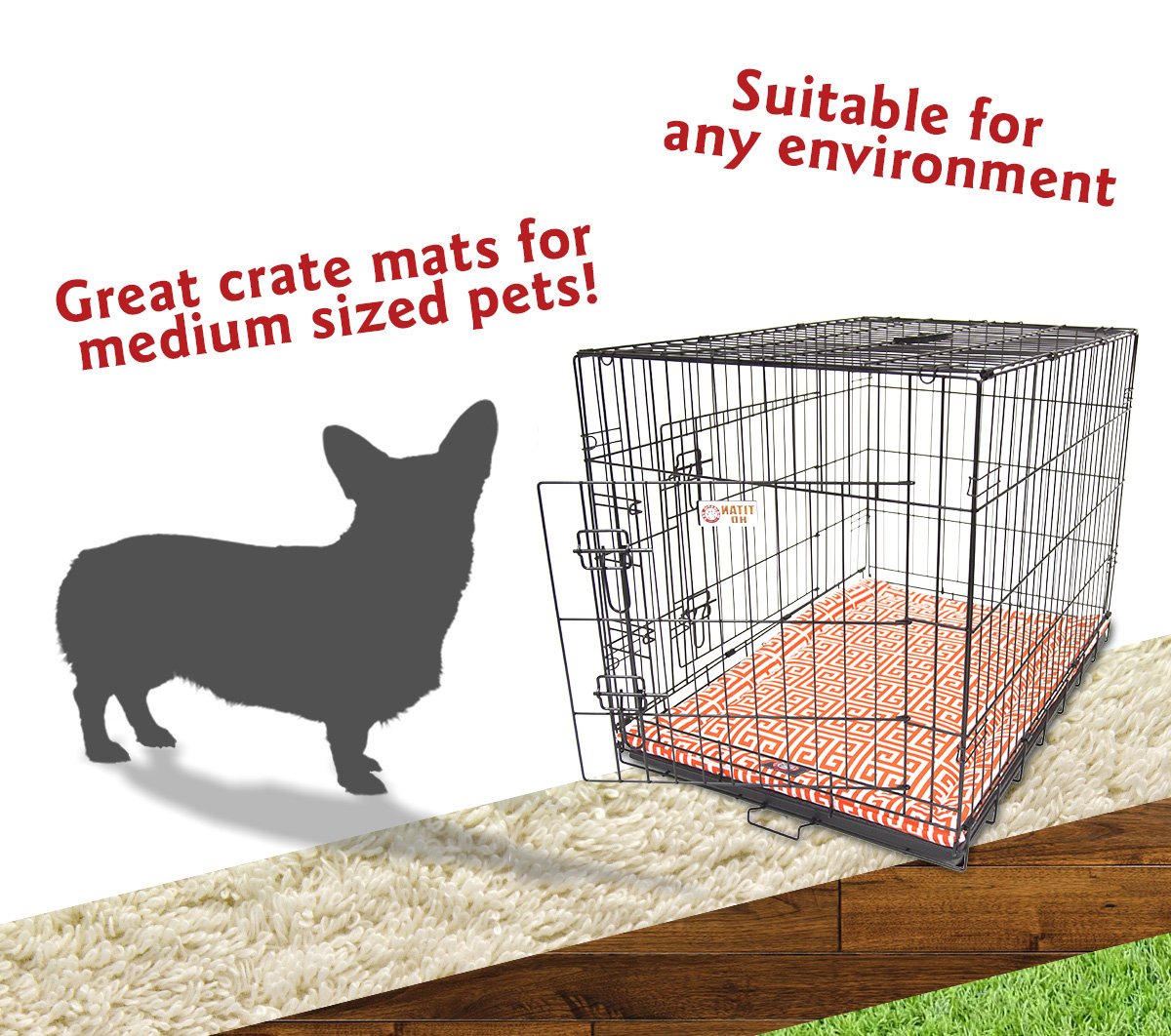 36'' Towers Orange Crate Dog Bed Mat By Majestic Pet Products
