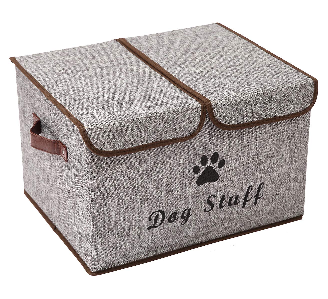 Dog toy box with lid dog storage organizer perfect basket for dog toys living room, playroom, closet, home organization and stor