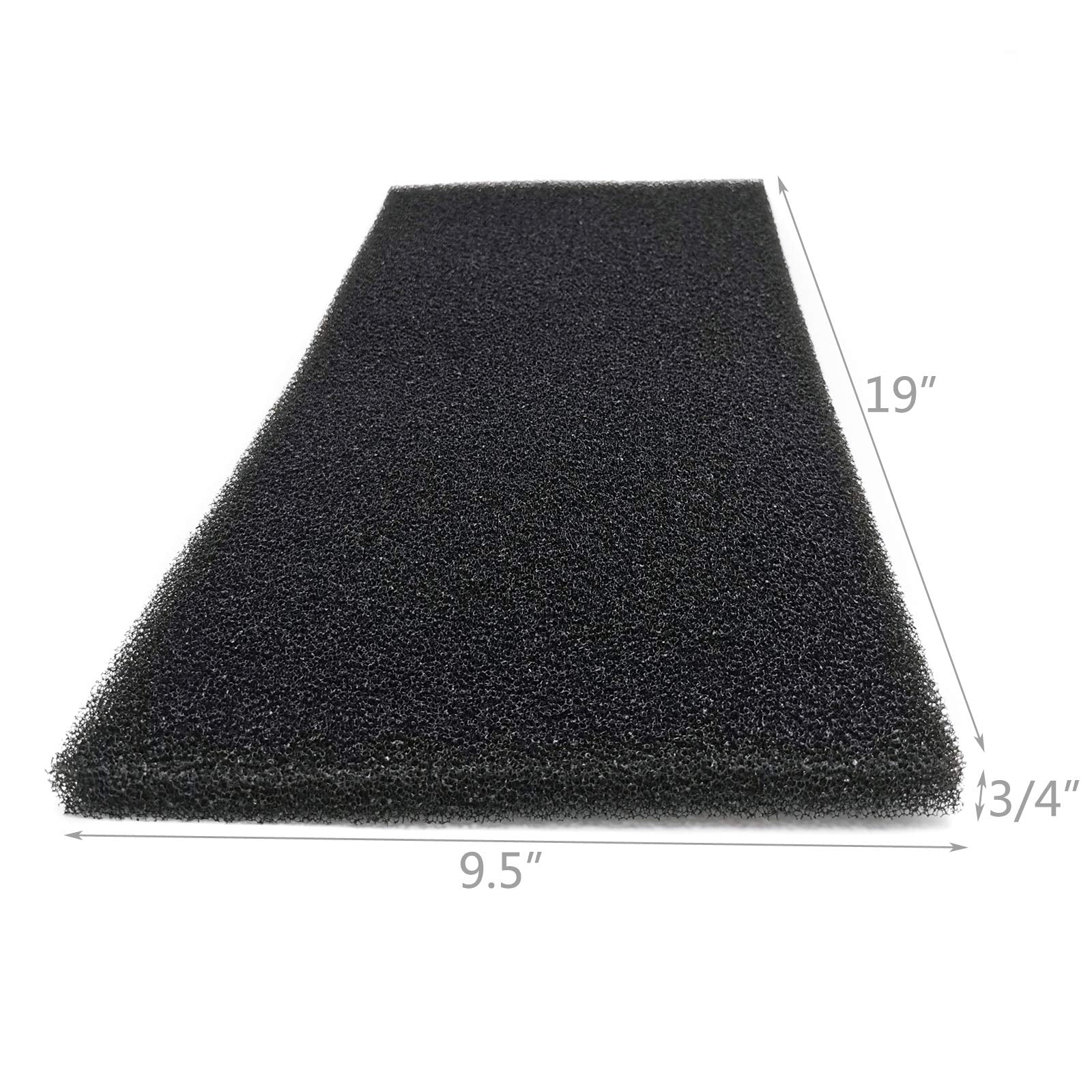 Jih Aquarium Filter Media Sponge Pad Foam (19X9.5X0.78 Inch)