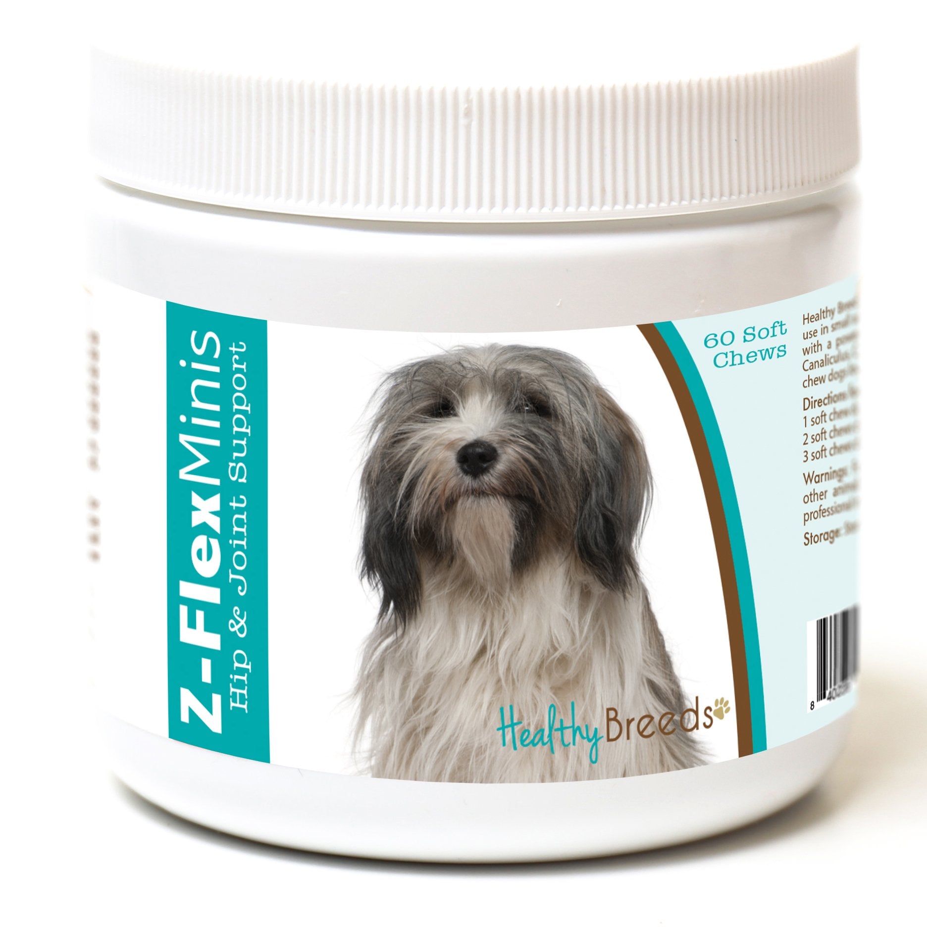 Healthy Breeds Tibetan Terrier Z-Flex Minis Hip and Joint Support Soft Chews 60 Count