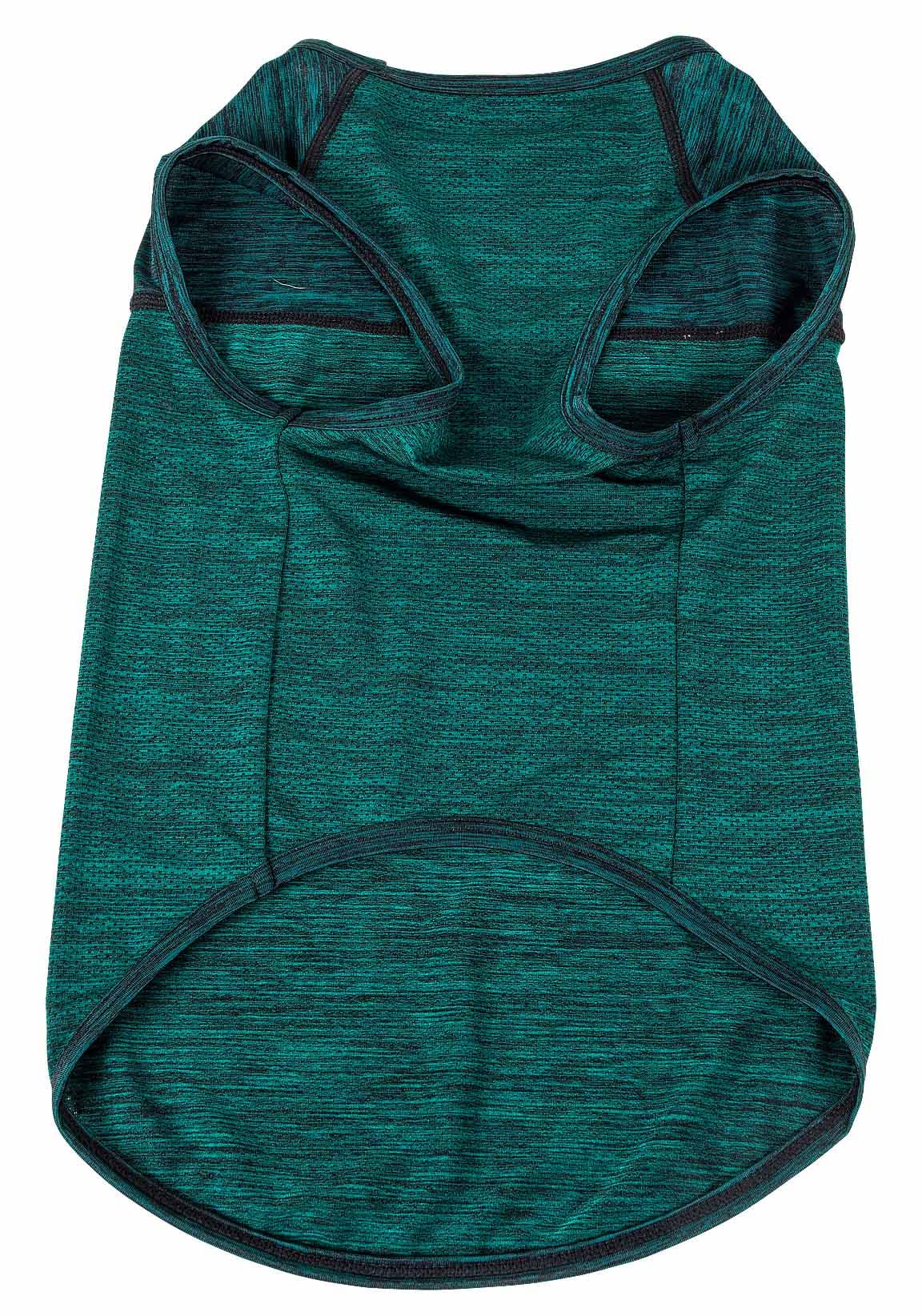 Pet Life Active 'Aero-Pawlse' Heathered Quick-Dry And 4-Way Stretch-Performance Dog Tank Top T-Shirt(D0102H7Ltng.)