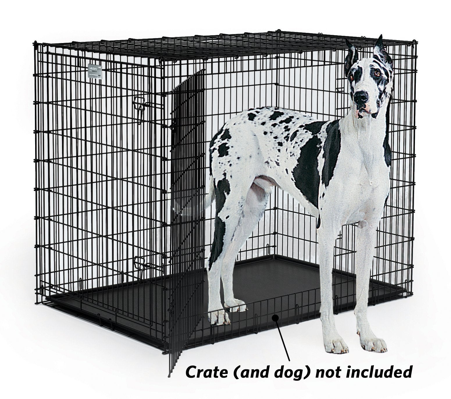 MidWest Homes for Pets Replacement Pan for 54 Long MidWest Dog Crate (SL54DD), 52.3L x 1.3W x 34.7H, Black