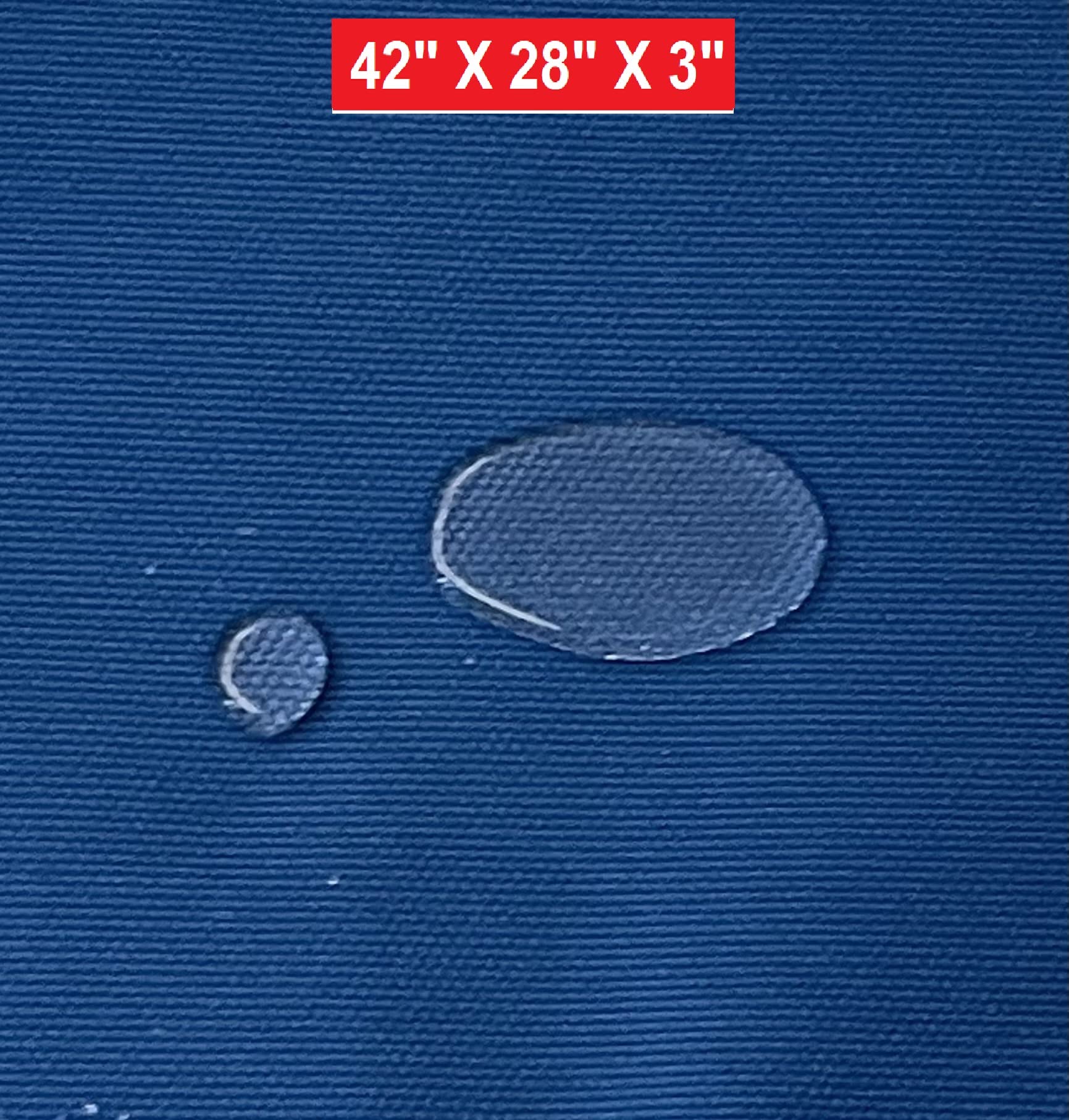 Dogbed4Less Memory Foam Platform Dog Bed, Crate Mattress For Orthopedic Joint Relief With Waterproof Removable Cover Large 42X28X3 Pacific Blue