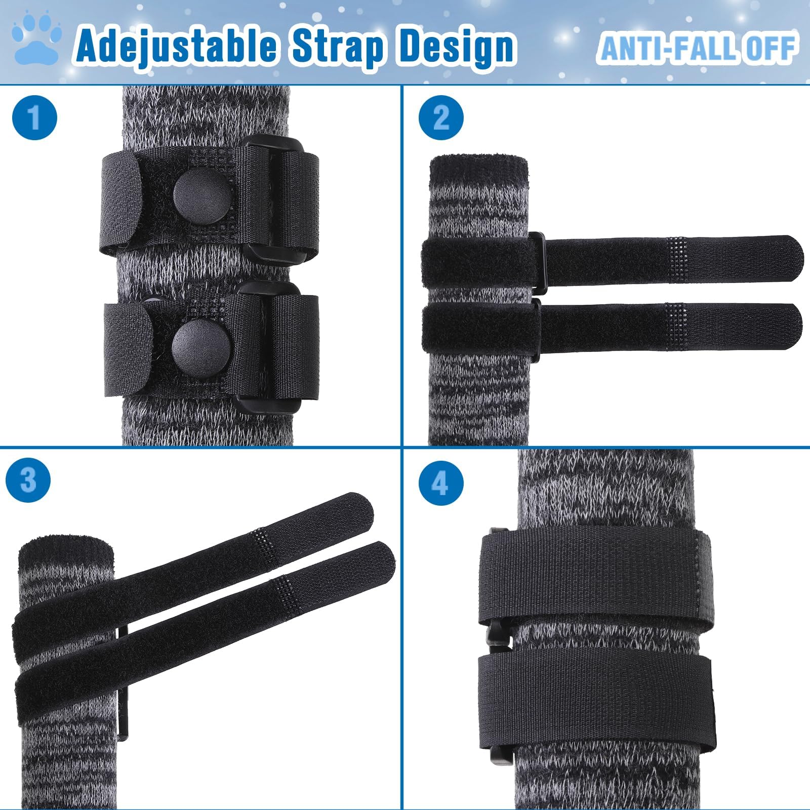 Kooltail Dog Socks To Prevent Licking With Grips For Hardwood Floors, Waterproof Dog Shoes For Winter, Dog Rain Snow Warm Boots&