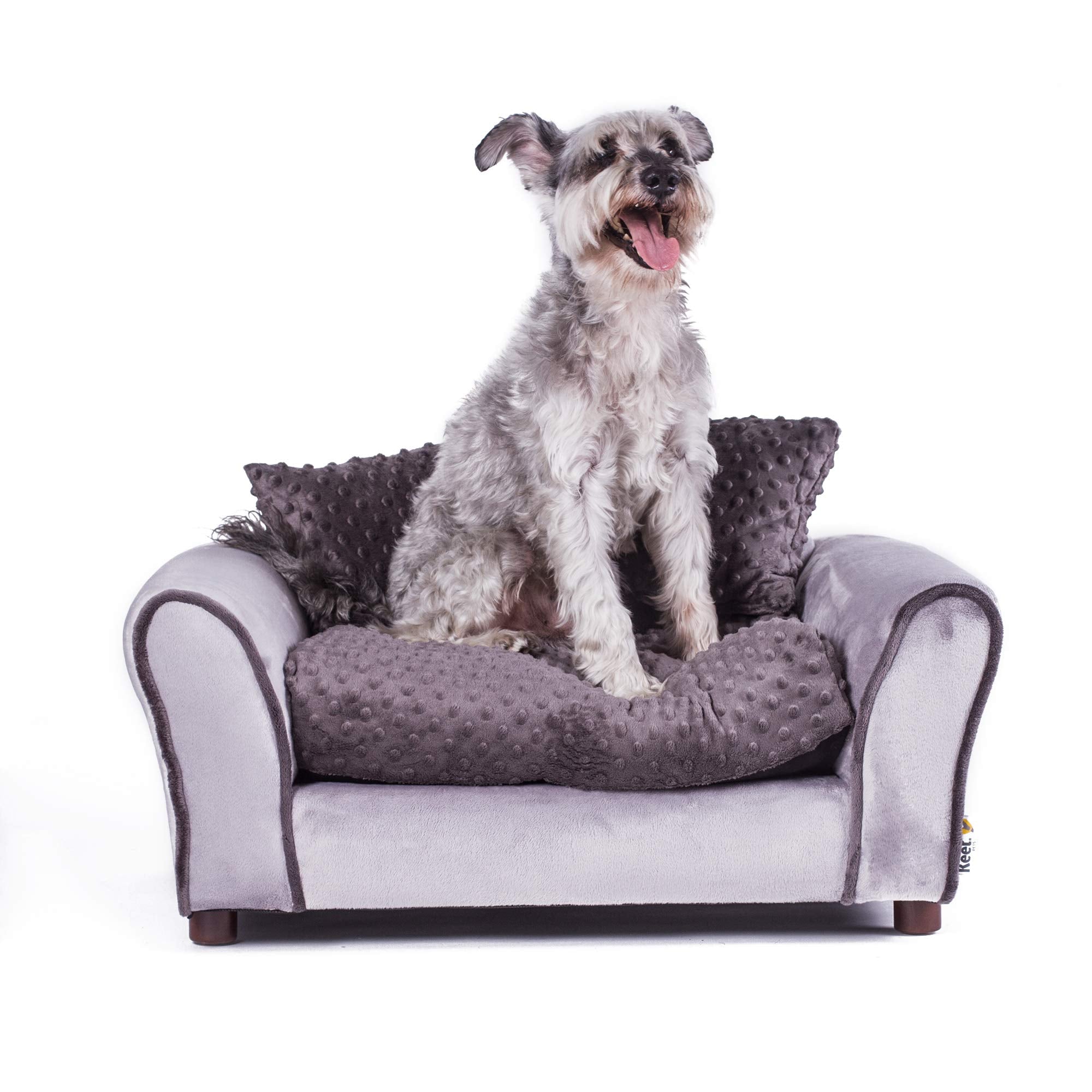 Keet Westerhill Pet Sofa Bed, Charcoal, Medium (28X20X12)