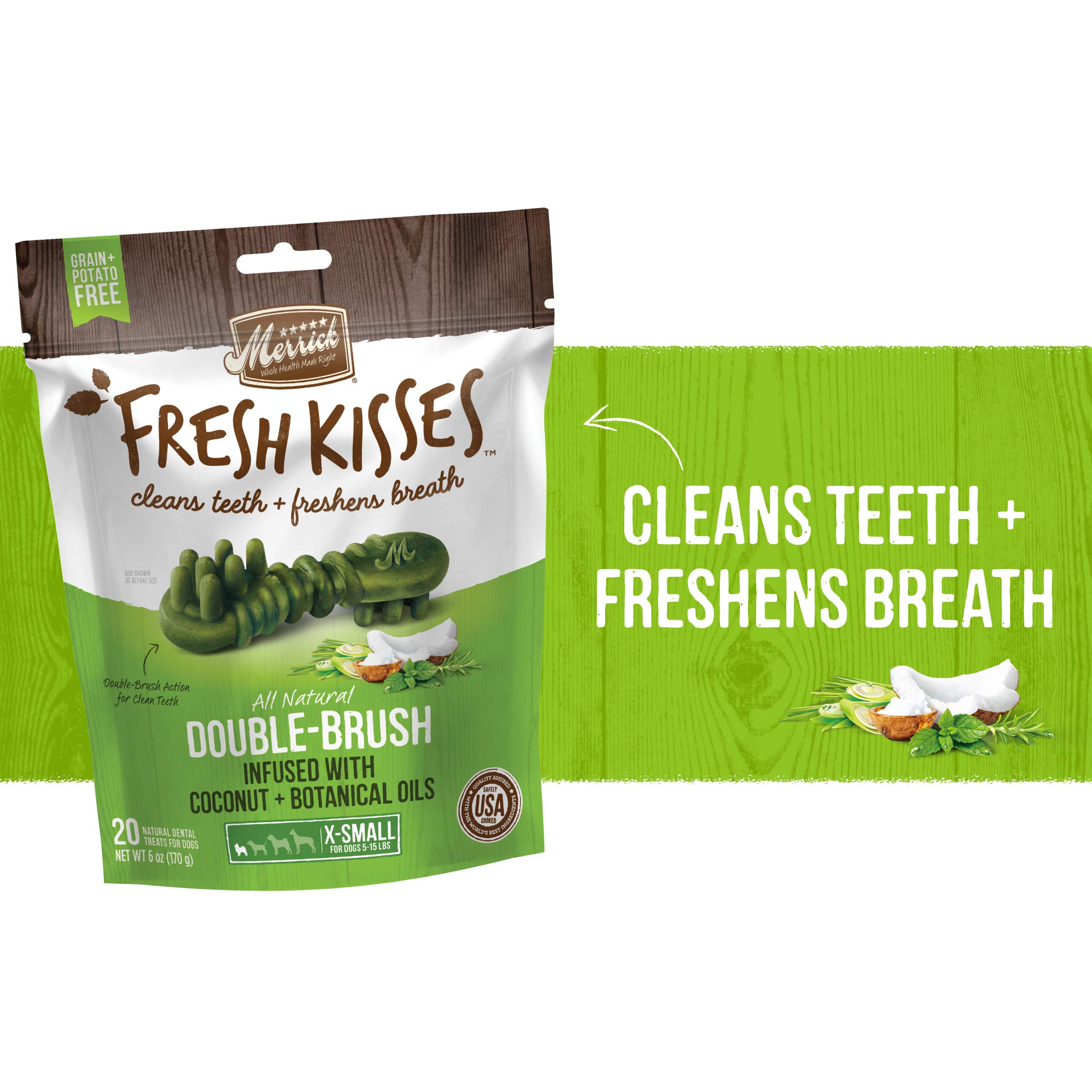 Merrick Dog Fresh Kisses Coconut Xsmall 6Oz 20 Count