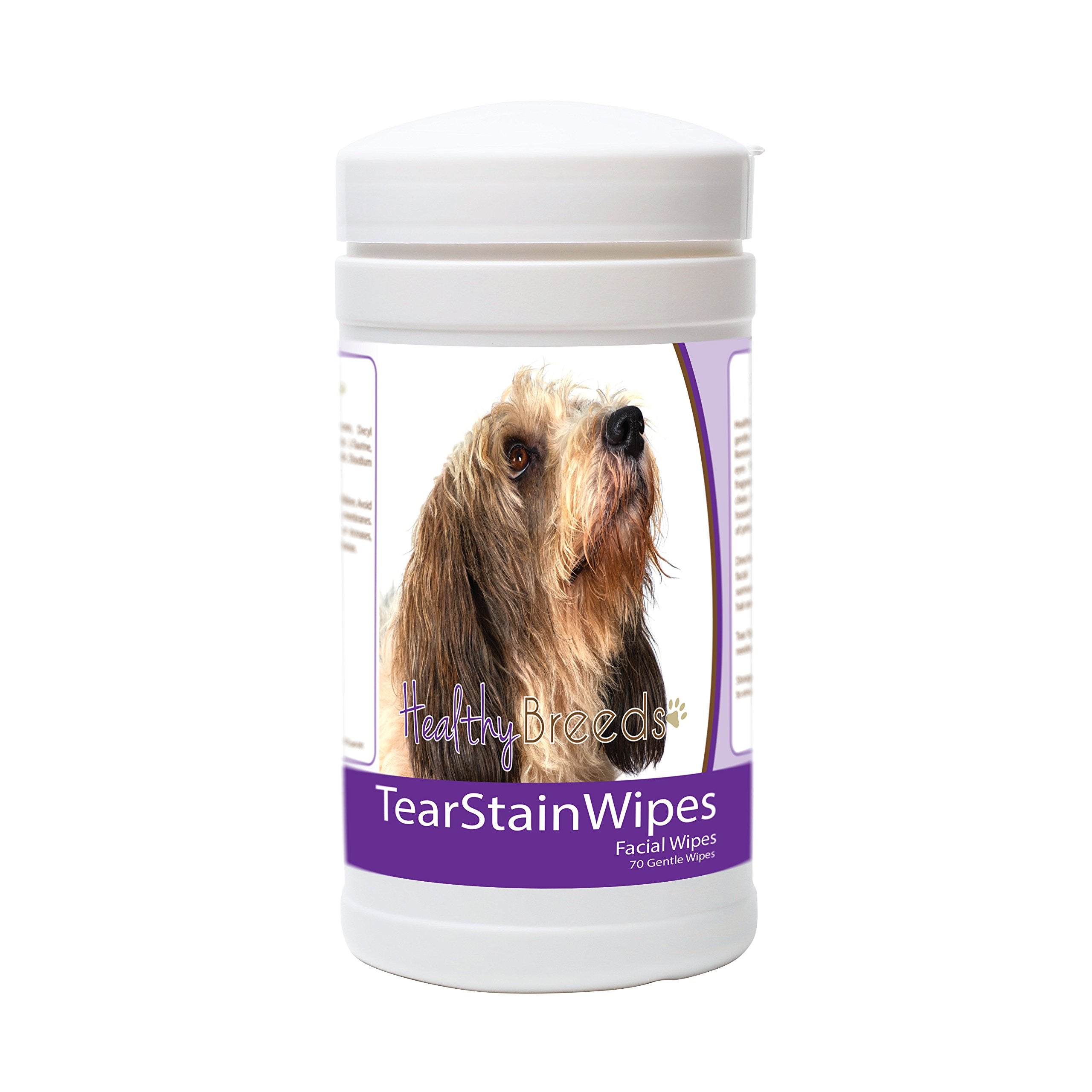 Healthy Breeds Petits Bassets Griffons Vendeen Tear Stain Wipes 70 Count