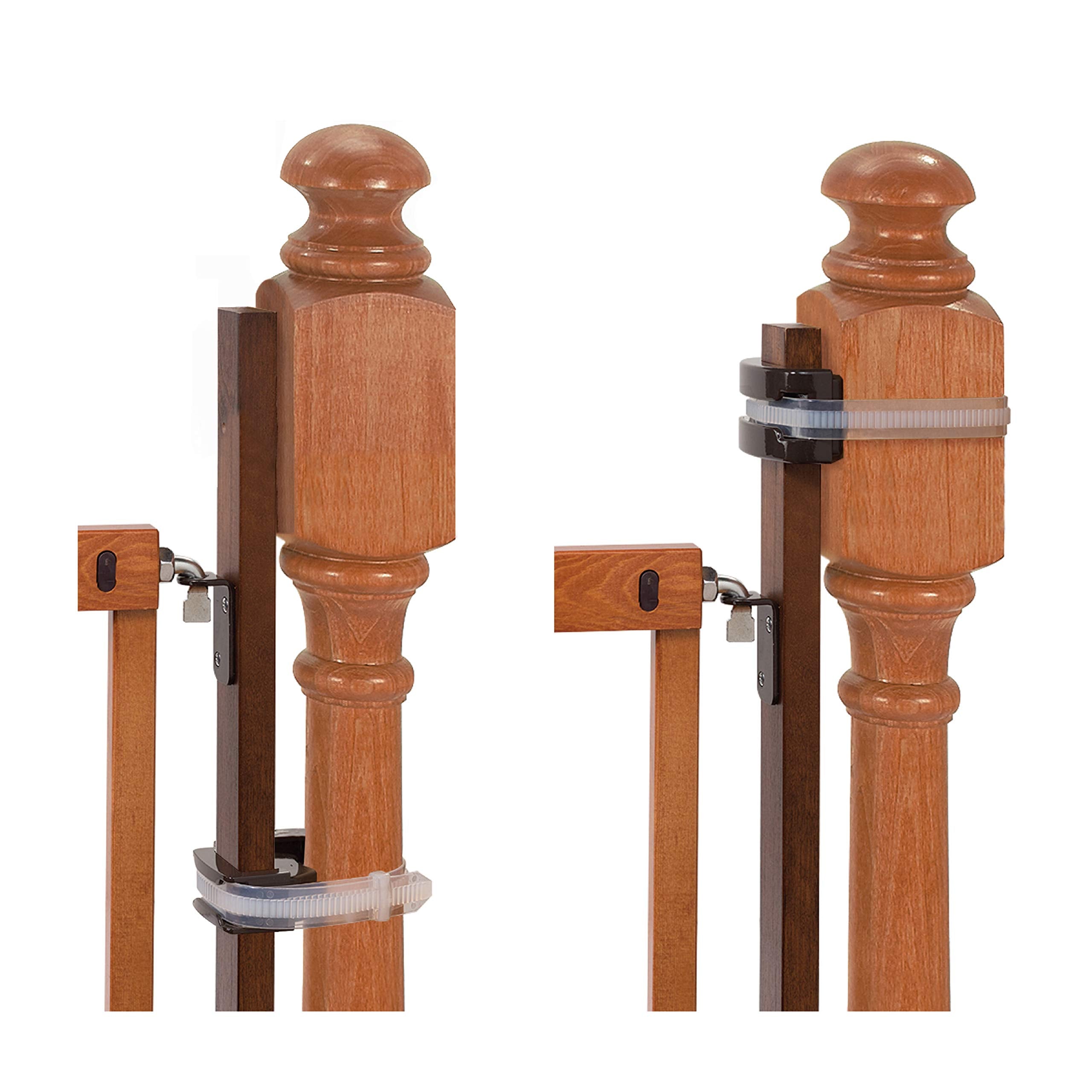 Summer Infant Banister To Banister Gate Mounting Kit - Fits Round Or Square Banisters, Accommodates Most Hardware & Pressure Mount Baby Gates Up To 37” Tall, Gate Sold Separately