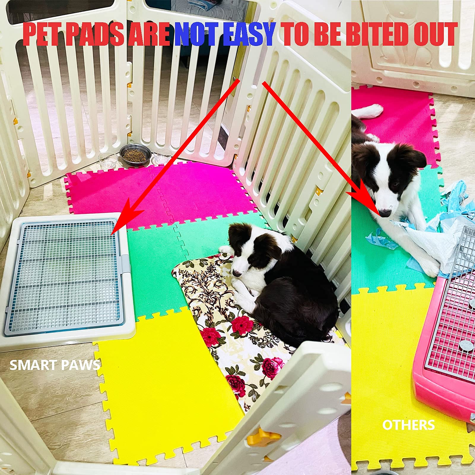 Smart Paws Corgi Potty Training Toilet,French Bulldog Training Tray,Pet Pads Holder,Dog Toilet 65X52Cm