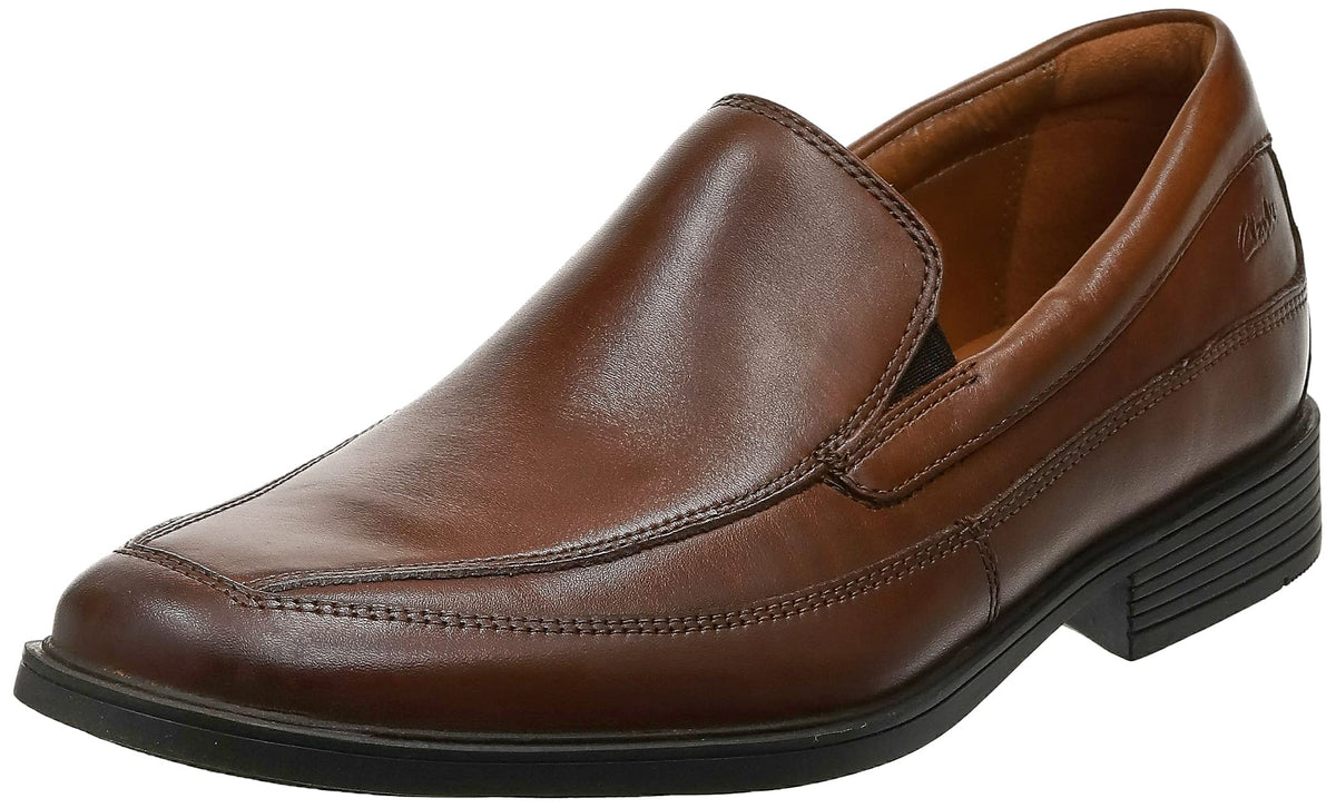 Clarks Mens Tilden Free Slip-On Loafer, Dark Tan, 11 M Us