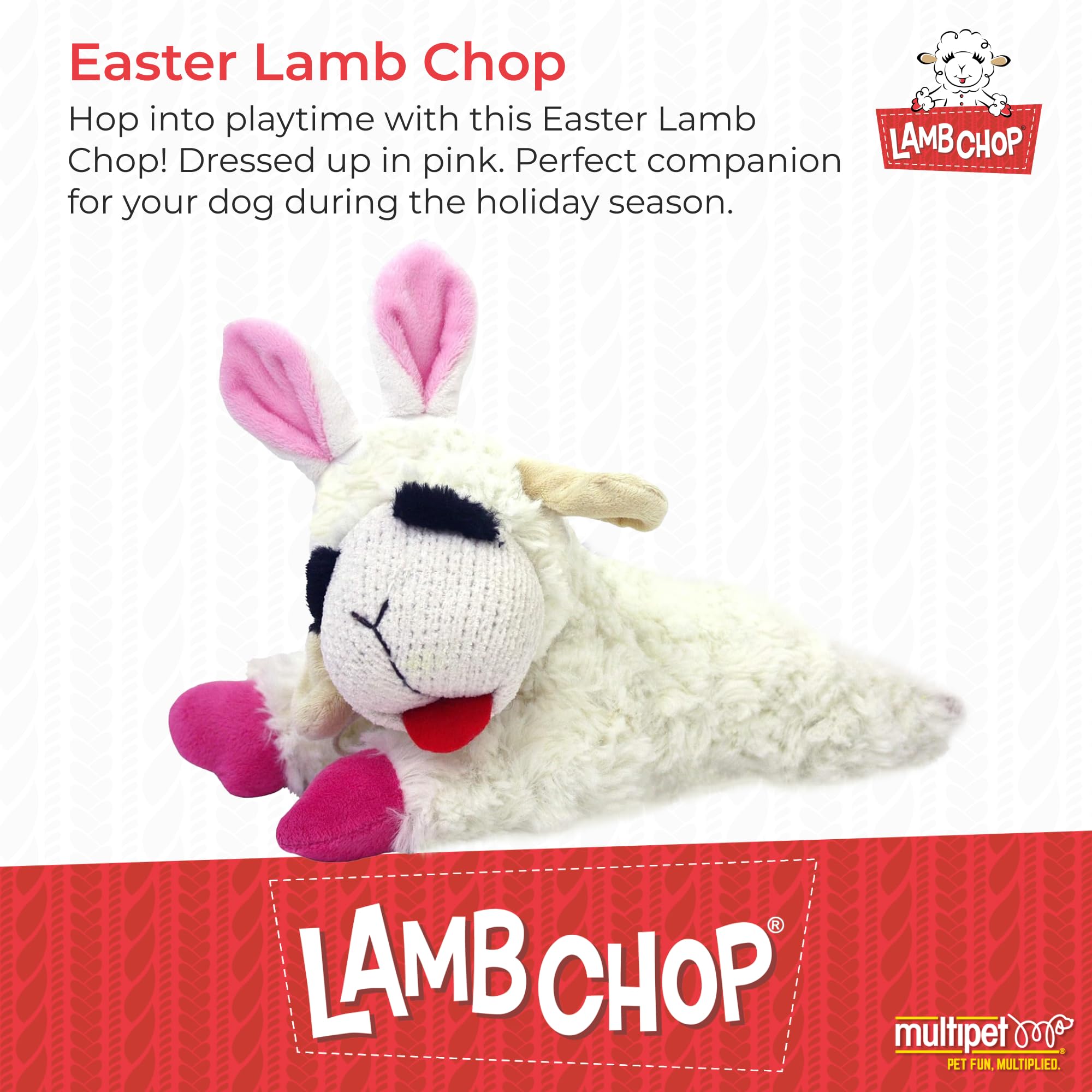 Multipet Lamb Chop Easter 10.5',White