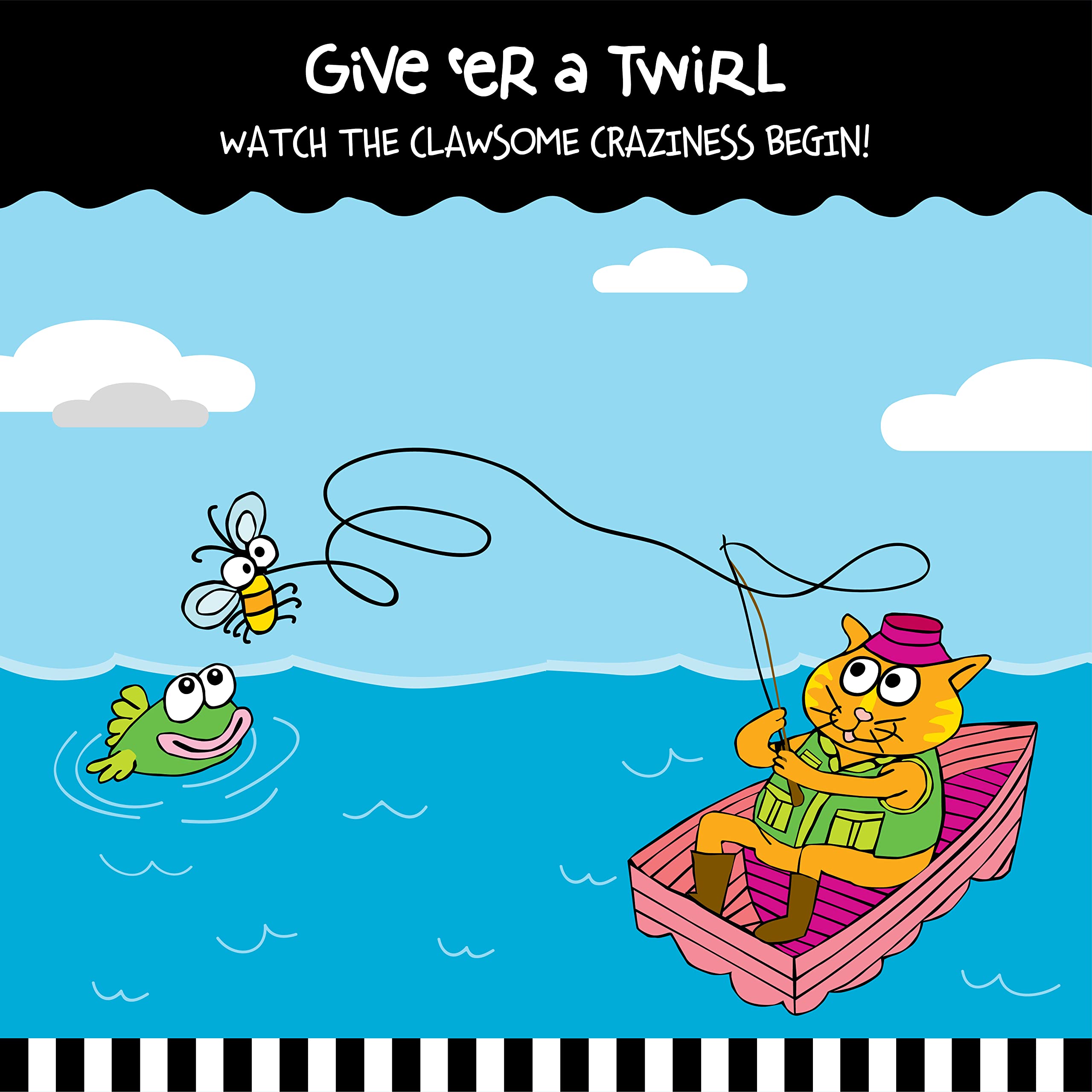 Fat Cat Worm Cat Wand Stuffed With 100% Organic Catnip Interactive Cat Toy