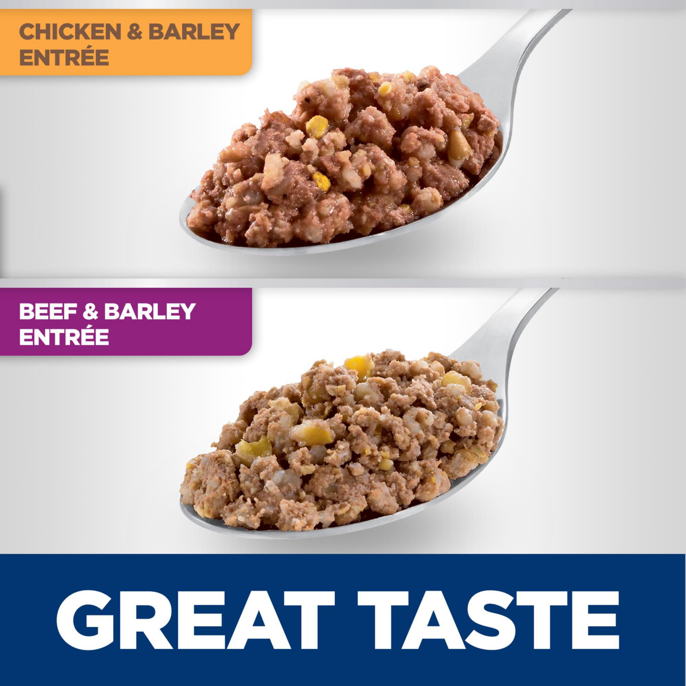 Hills Science Diet Adult 1-6, Adult 1-6 Premium Nutrition, Wet Dog Food, Variety Pack: Chicken & Barley; Beef & Barley Loaf, 13