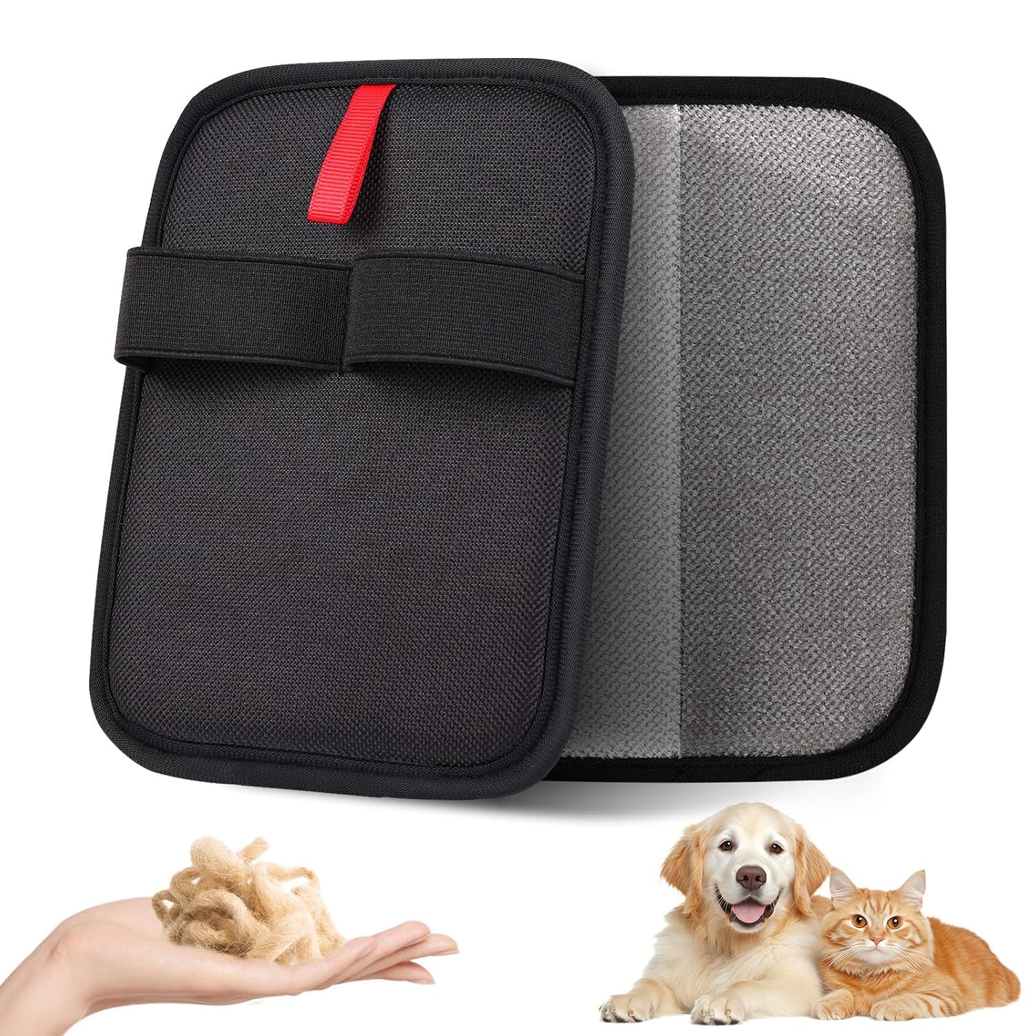 Cynflees Pet Hair Remover, Reusable Cat & Dog Hair Remover For Couch, Furniture, Carpet, Car Seat, Upgraded Static Animal Fur Re