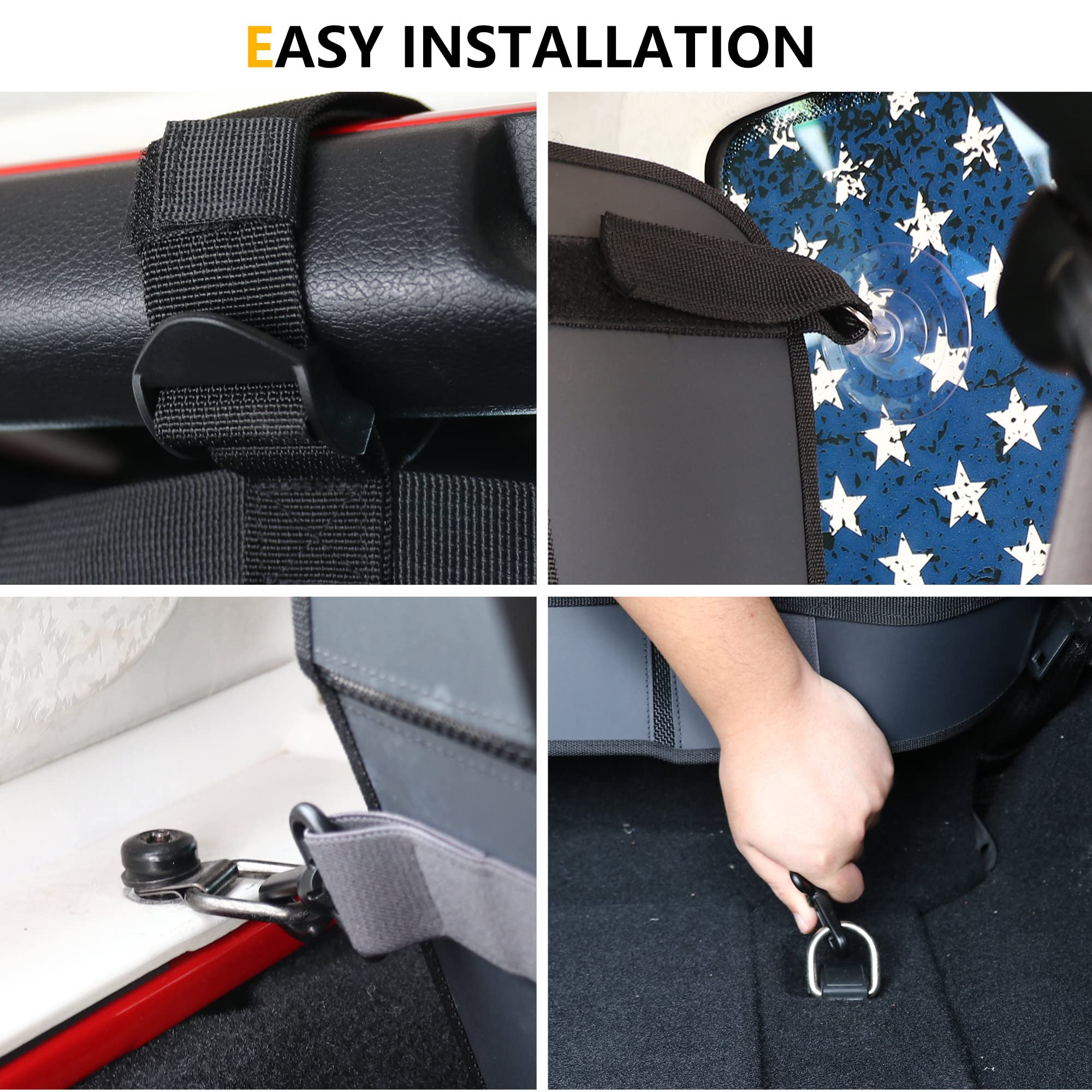 Bestaoo Pet Net Vehicle Safety Mesh Dog Barrier For Jeep Wrangler Jk Jl 2 Door 4-Door 2007-2025,Rear Seat Isolation Net,Easy To