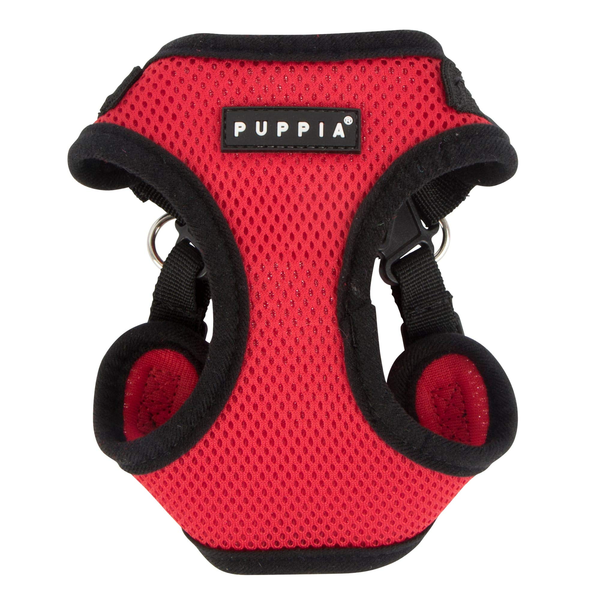 Puppia Para-Hc1533-Rd-L Red Soft Harness C Pet-Vest-Harnesses, Large