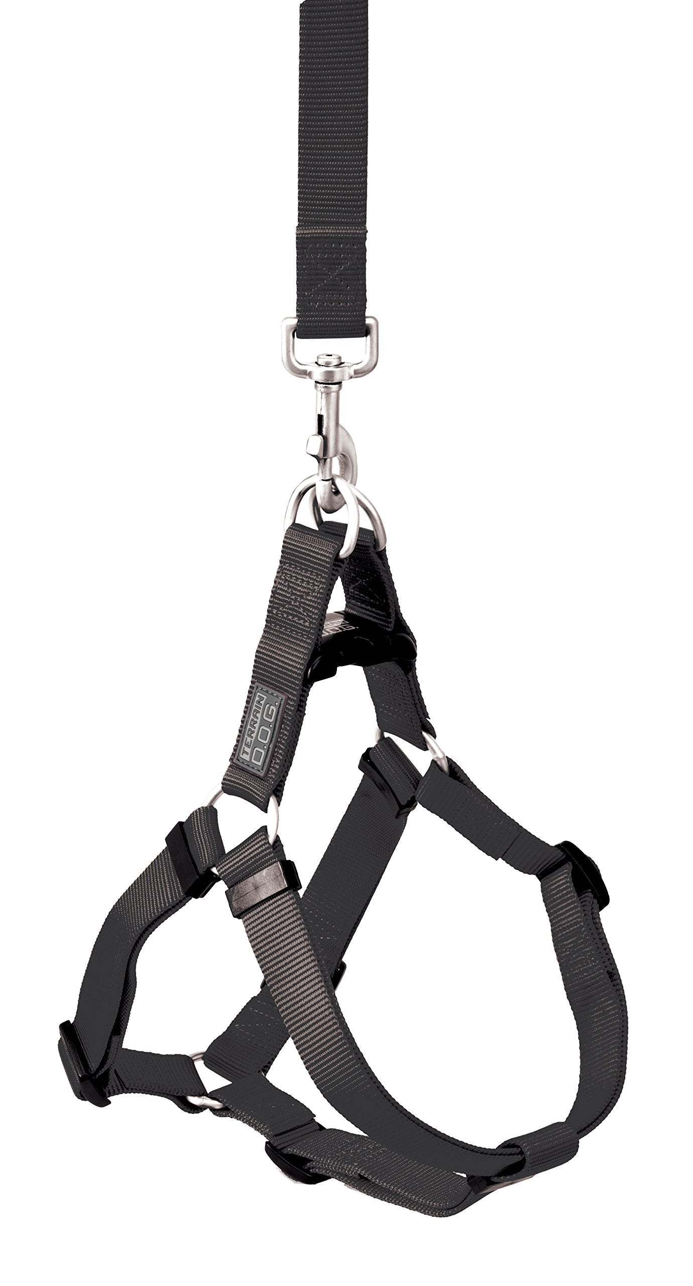 Terrain D.O.G. Nylon Dog Harness, Medium, 16-25 Inch Girth Size, Black